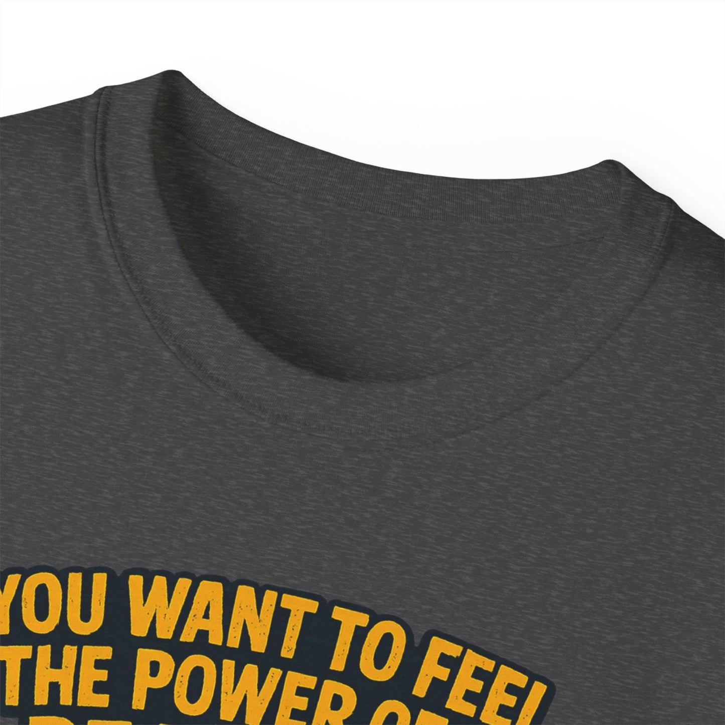 Unisex Motorcycle Theme Tee - Feel the Power Tee, Casual T-Shirt, Halloween Costume Top, Biker Gift, Fun Skull Shirt