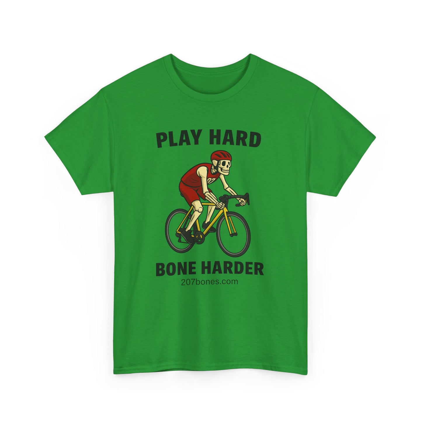 Unisex Cycling Tee - Play Hard Bone Harder