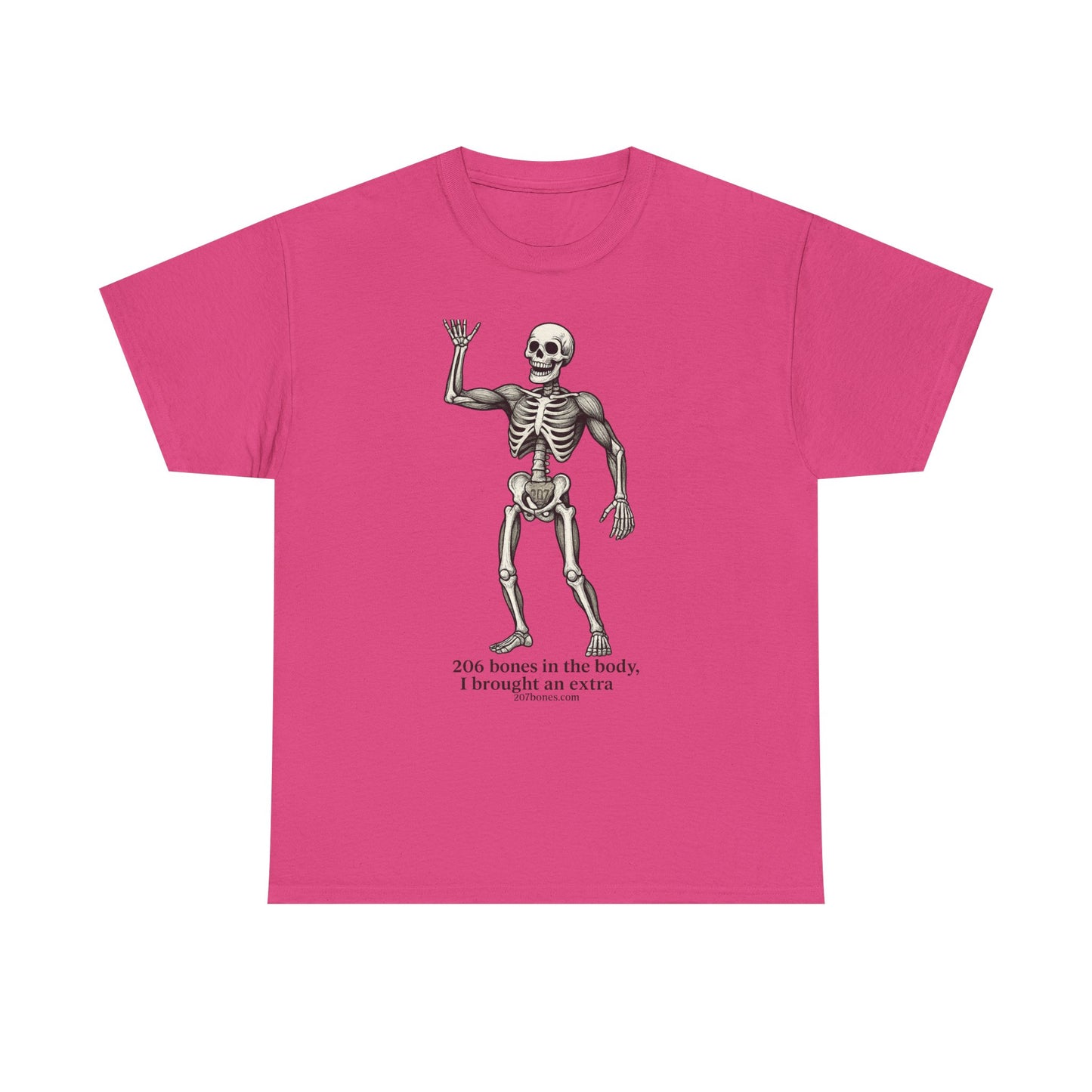 Funny Skeleton Tee for Halloween, Unisex Heavy Cotton Tee, Humor T-Shirt, Perfect for Parties and Costumes, Quotes Shirt, Gift Idea