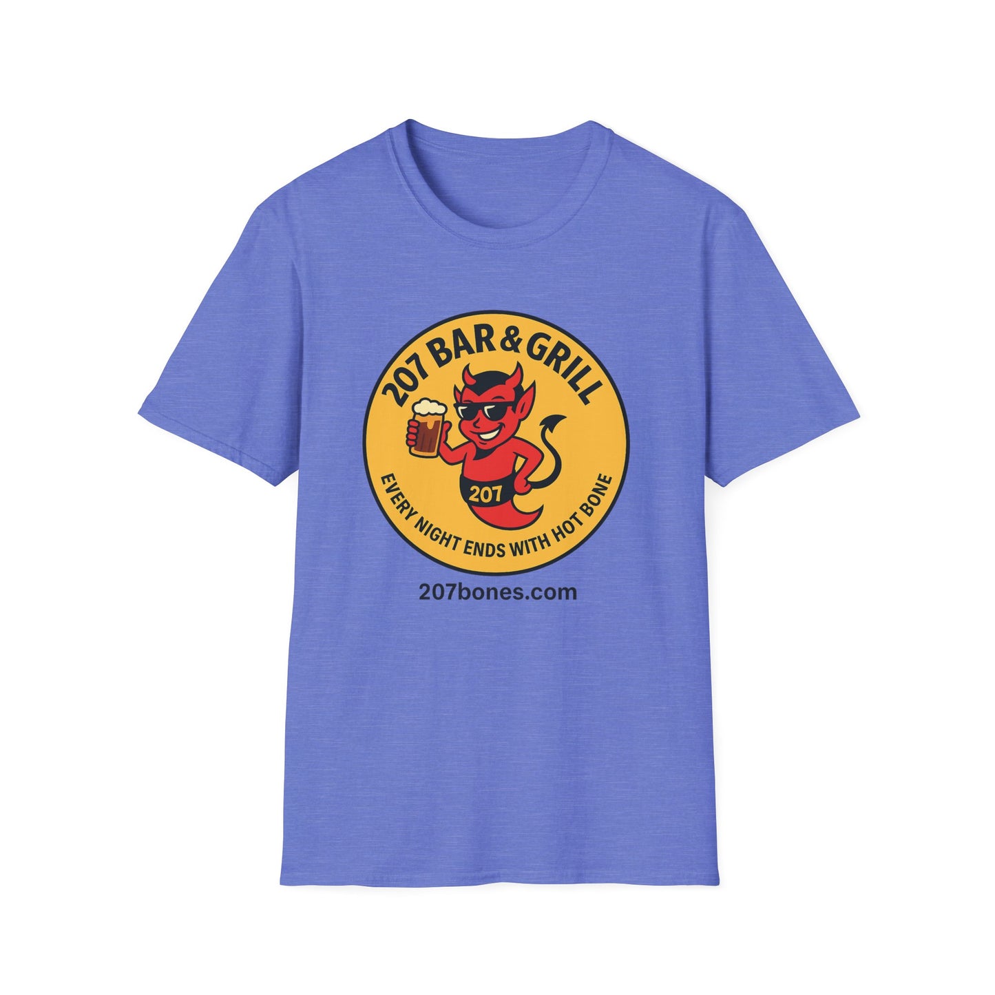 207 Bar & Grill Unisex T-Shirt - Casual Wear, Bar Merchandise, Gift for Foodies, Party Shirt, Everyday Comfort