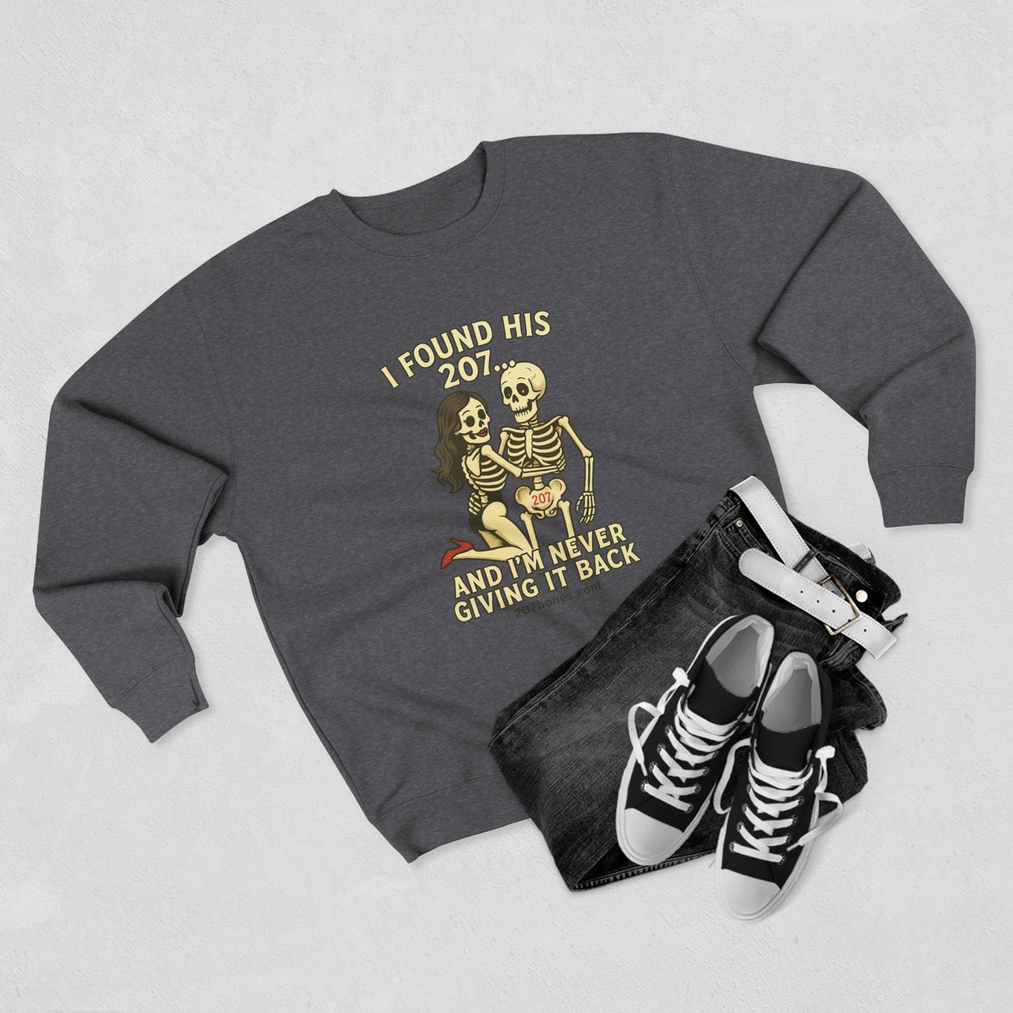 Fun Skeleton Party Sweatshirt, Unisex Halloween Crewneck, Unique Gift for Party Lovers, Cozy Fall Apparel, Perfect for Celebrations