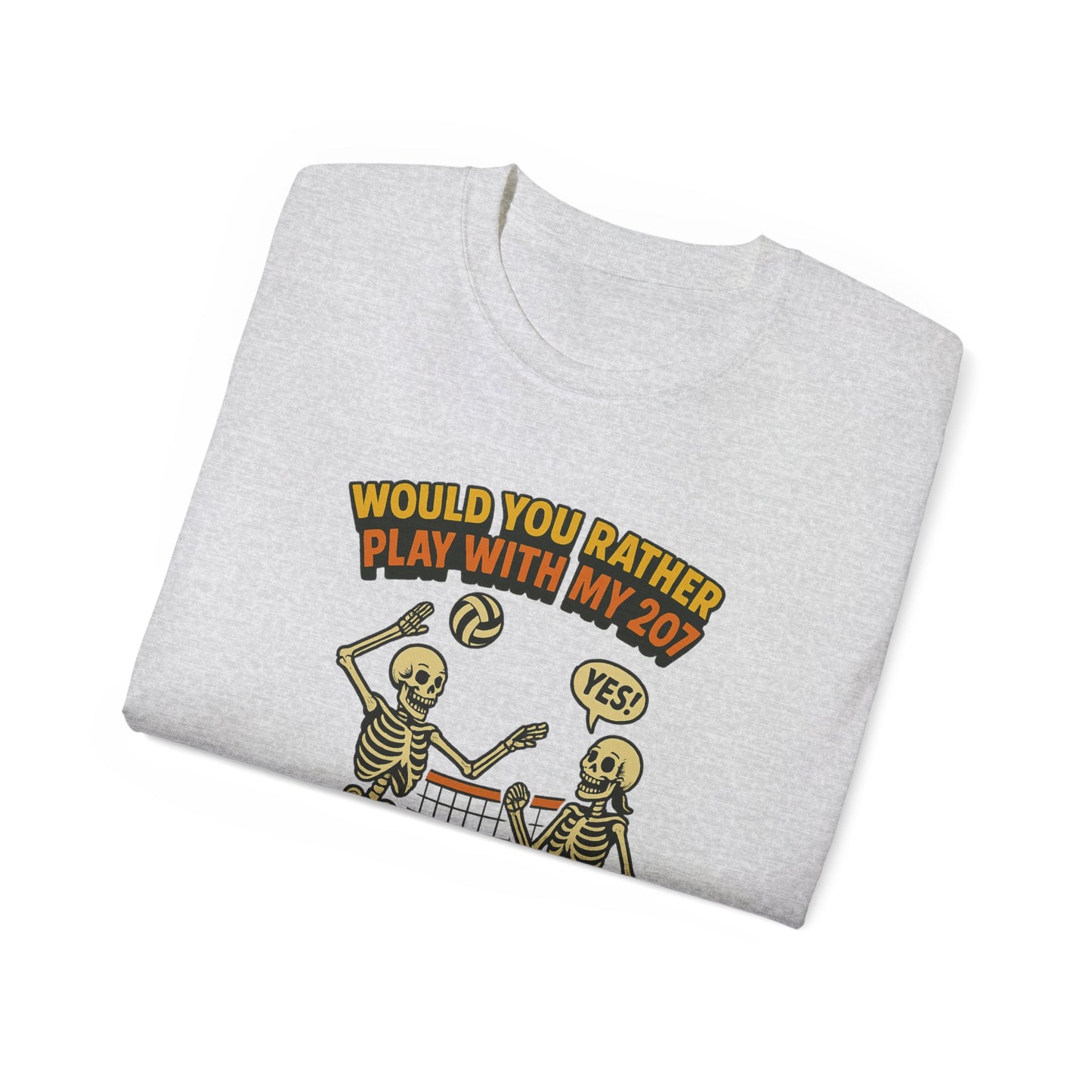 Humorous Skeleton Graphic Tee, Halloween Shirt, Unisex Tee, Playful T-Shirt, Gift for Gamers, Casual Wear