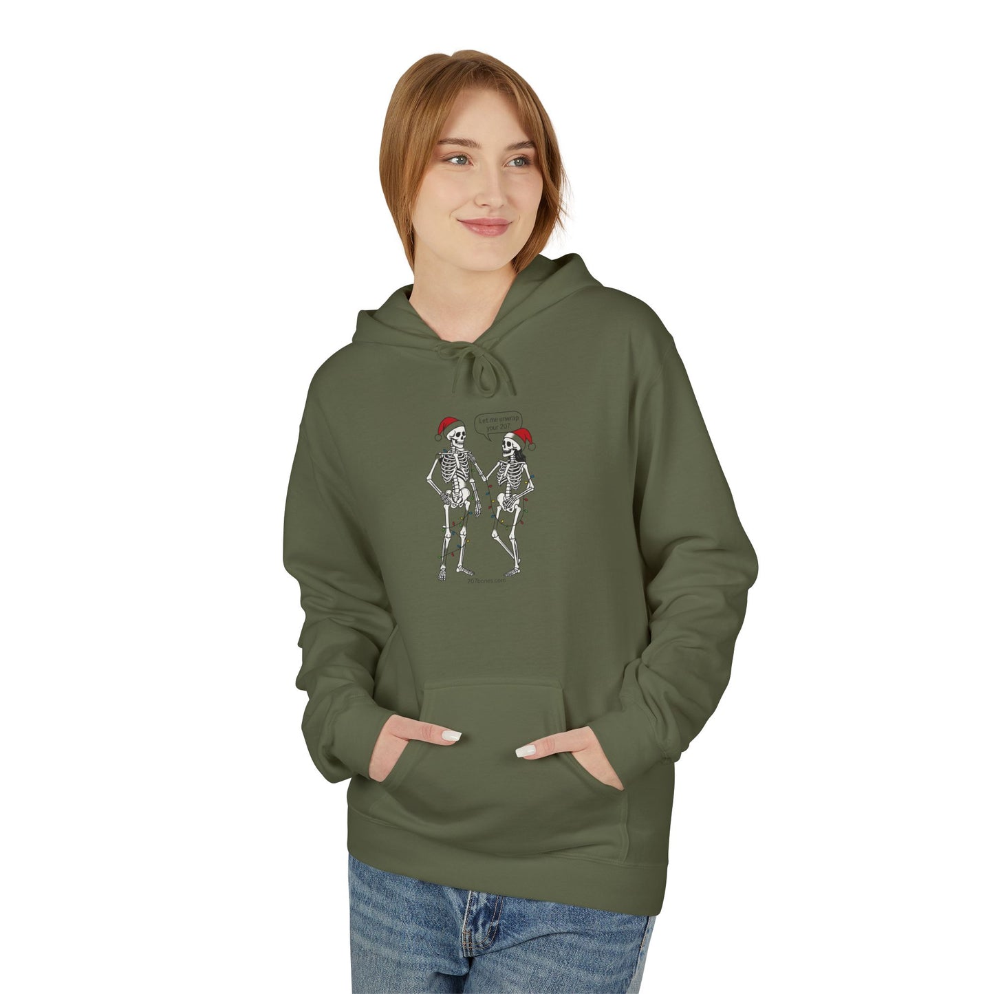 Festive Graphic Hoodie, Christmas Gift, Holiday Apparel, Cozy Winter Wear