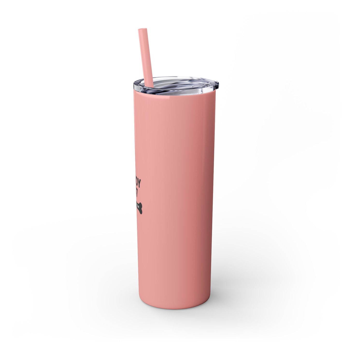 Personalized Skinny Tumbler with Straw, Perfect for Dog Lovers, Enjoy 207, Travel Mug, Gift Idea, Customized Drinkware