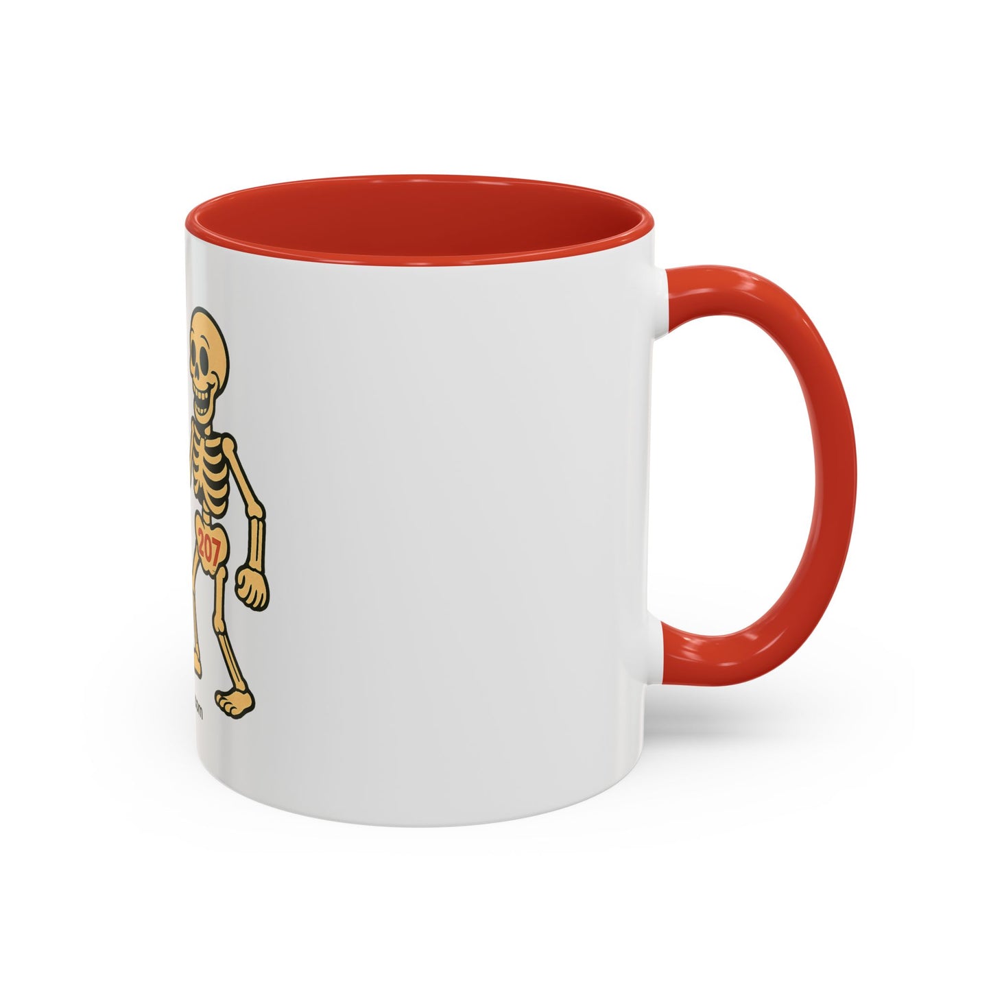 Playful Skeleton Coffee Mug, Fun Gift for Halloween, Quirky Kitchen Decor, Unique Drinking Cup, Halloween Humor Mug