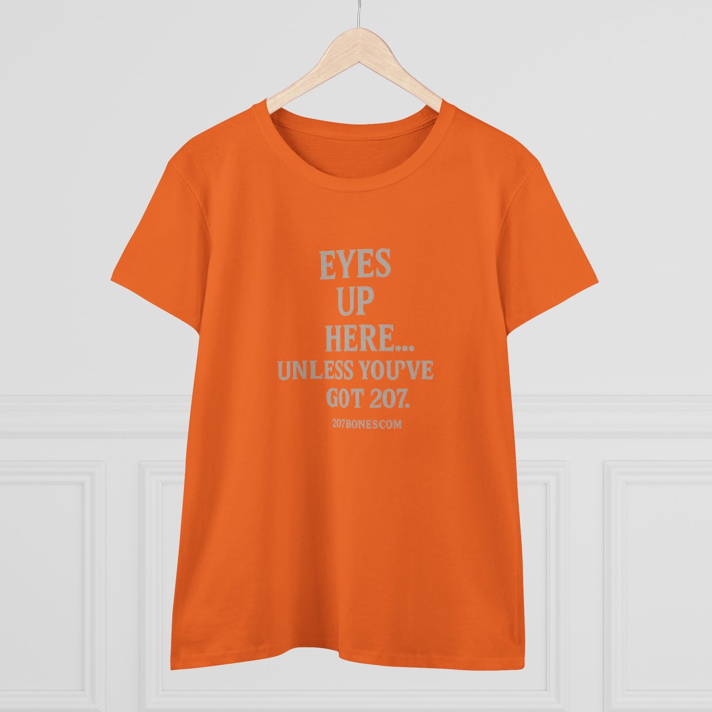 Funny Women's Cotton Tee - 'Eyes Up Here' - Casual Shirt, Gift for Friends, Birthday, Humor, Everyday Wear, Conversation Starter