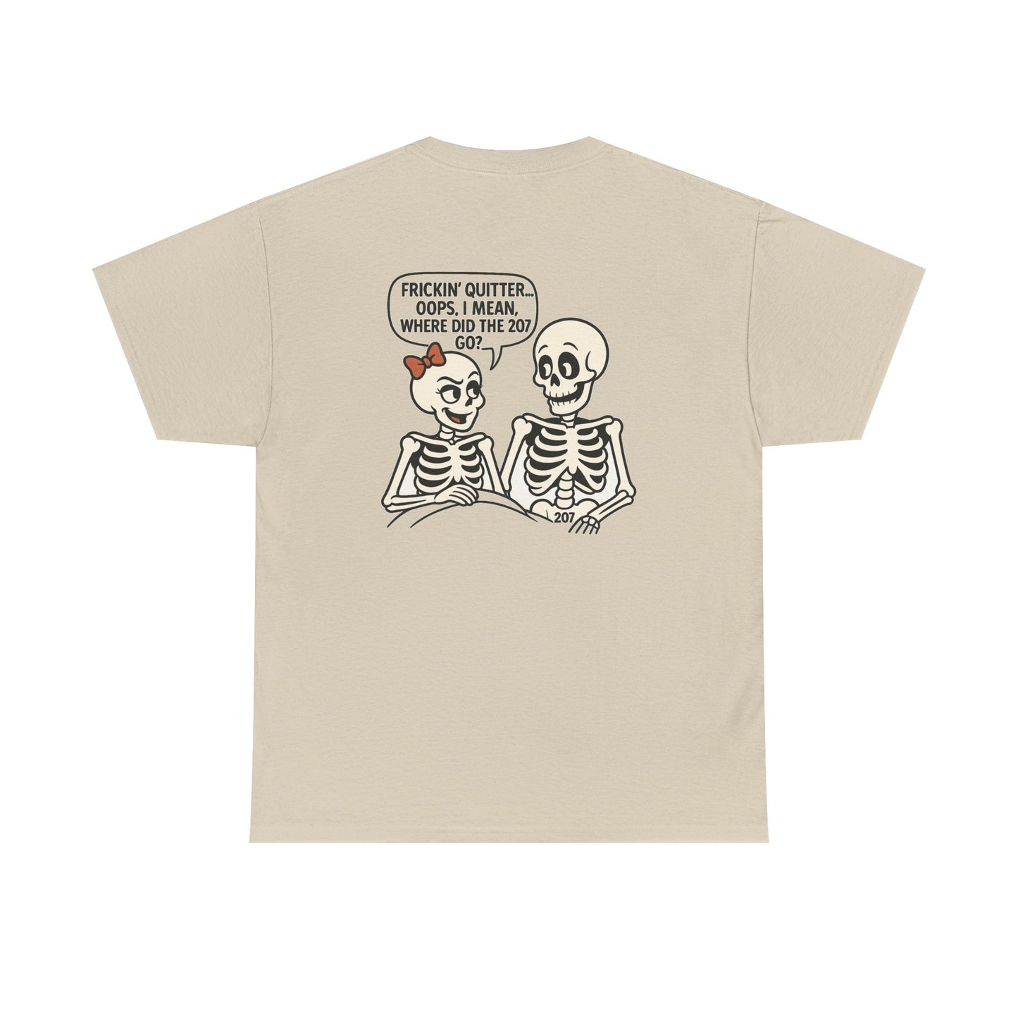 Funny Skeleton Graphic Tee, Unisex Heavy Cotton Shirt, Halloween Apparel, Quirky Gift, Casual Style, Spooky Season Wear