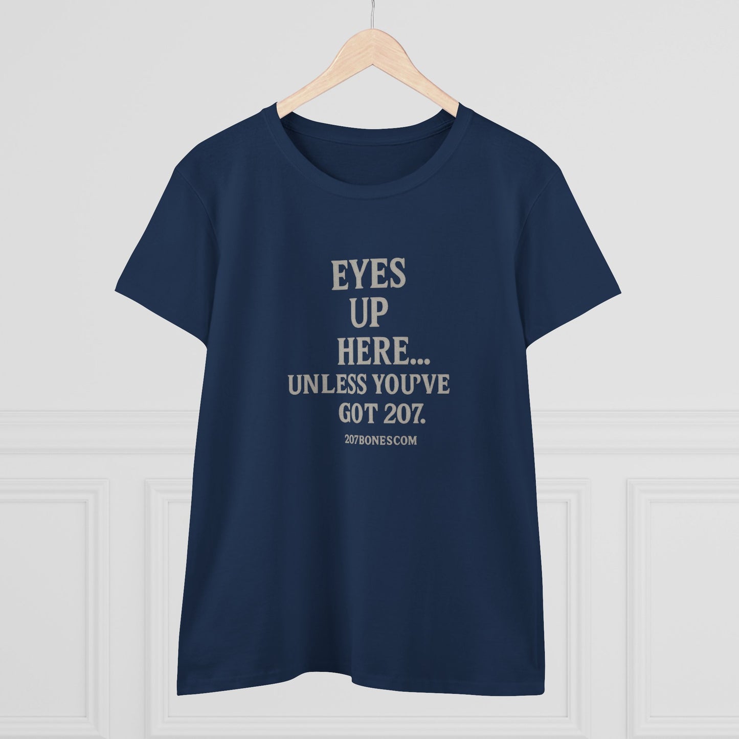 Funny Women's Cotton Tee - 'Eyes Up Here' - Casual Shirt, Gift for Friends, Birthday, Humor, Everyday Wear, Conversation Starter