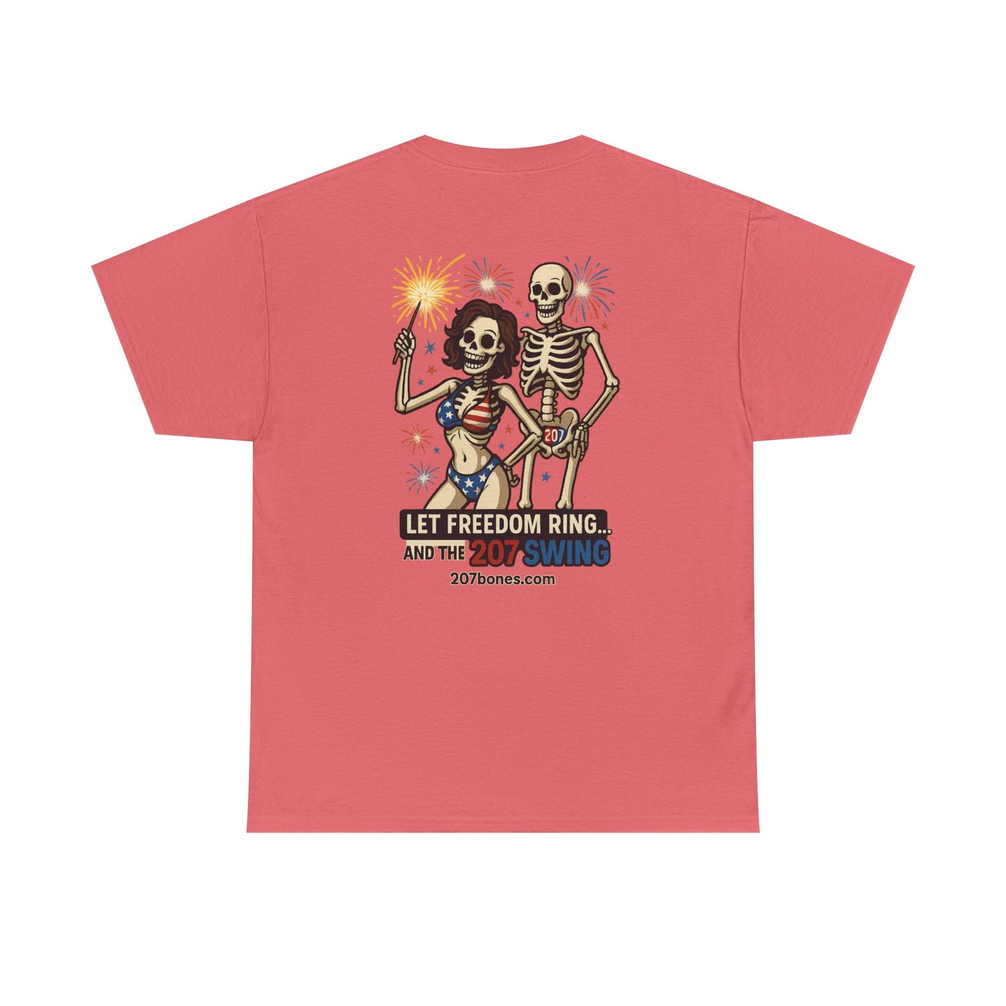 Patriotic Skull Tee, Unisex Cotton Shirt, Funny 4th of July Gift, Unique Graphic T-Shirt, Casual Summerwear