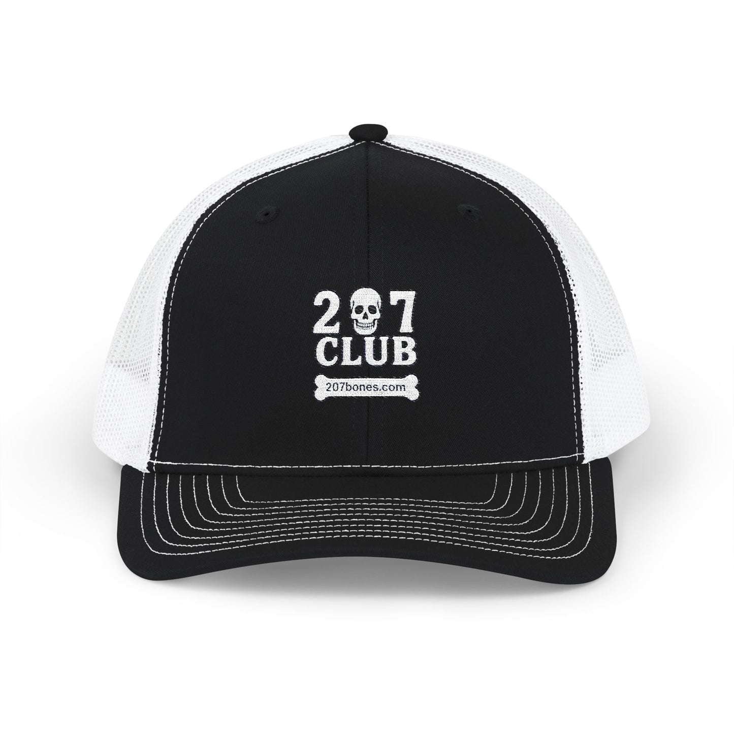 Skull Club Snapback Cap, Trendy Trucker Hat, Outdoor Adventure Gear, Casual Streetwear, Gothic Style Accessory