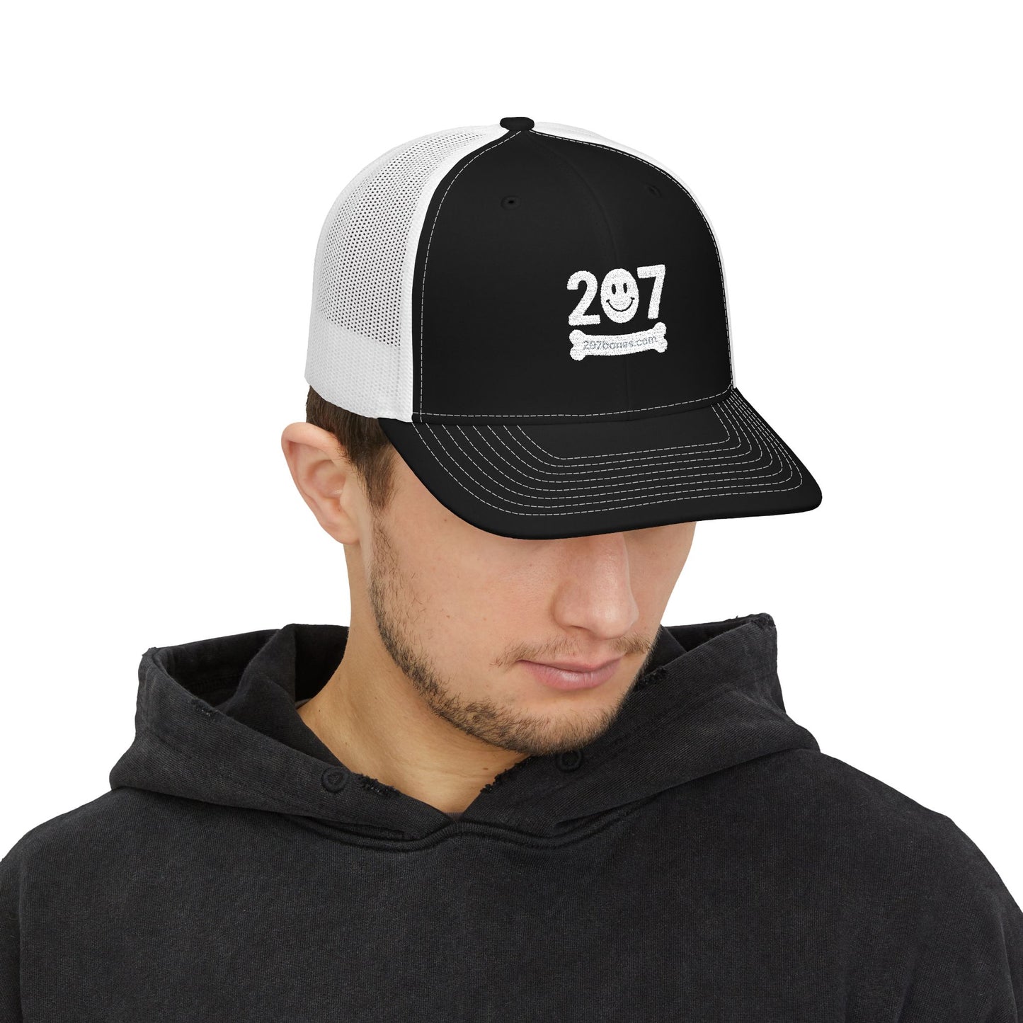 Stylish Embroidered Snapback Trucker Cap, Casual Summer Hat, Gift for Him/Her, Trendy Outdoor Headwear, Adjustable Sports Cap