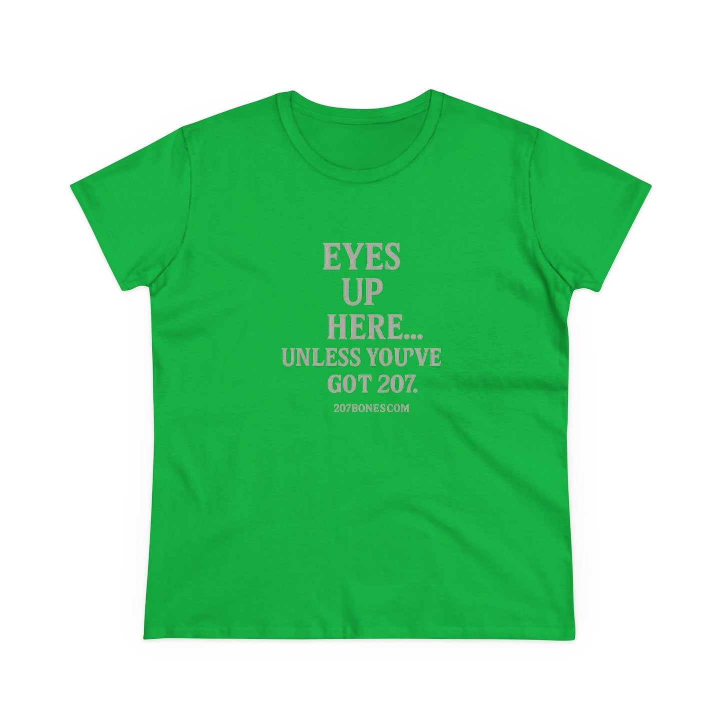 Funny Women's Cotton Tee - 'Eyes Up Here' - Casual Shirt, Gift for Friends, Birthday, Humor, Everyday Wear, Conversation Starter