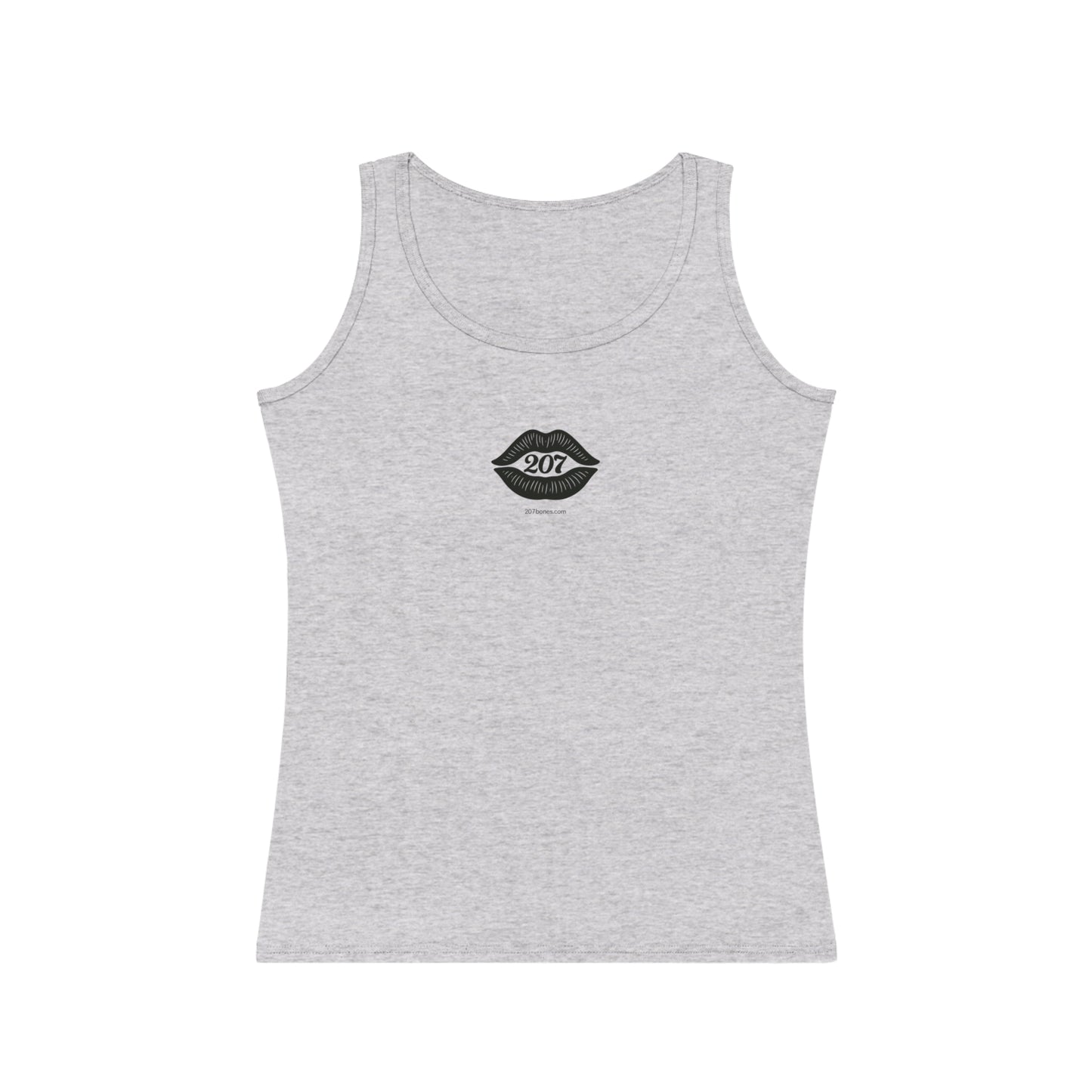 Women's Tank Top with Bold Kiss Design - Perfect for Summer, Date Nights, Casual Outings, and Beach Days