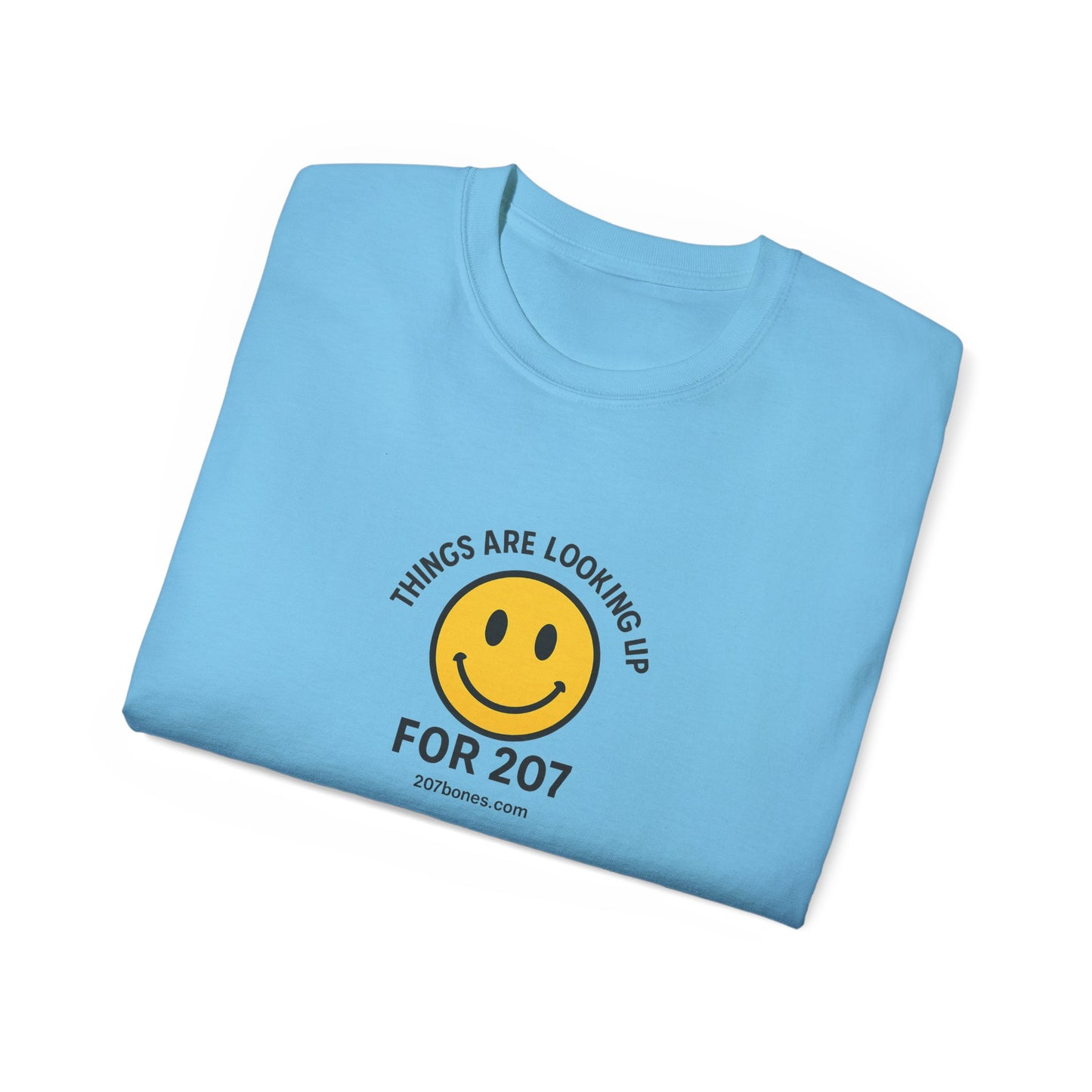 Smiley Message Tee - Unisex Ultra Cotton Shirt | Positive Vibes Apparel, Gift for Friends, Casual Outfit, Everyday Wear, Birthday Present