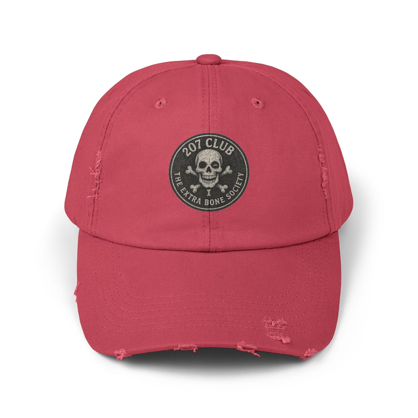 Distressed Skull Cap - Vintage Style Unisex Hat, Casual Everyday Wear, Perfect for Outdoor Adventures