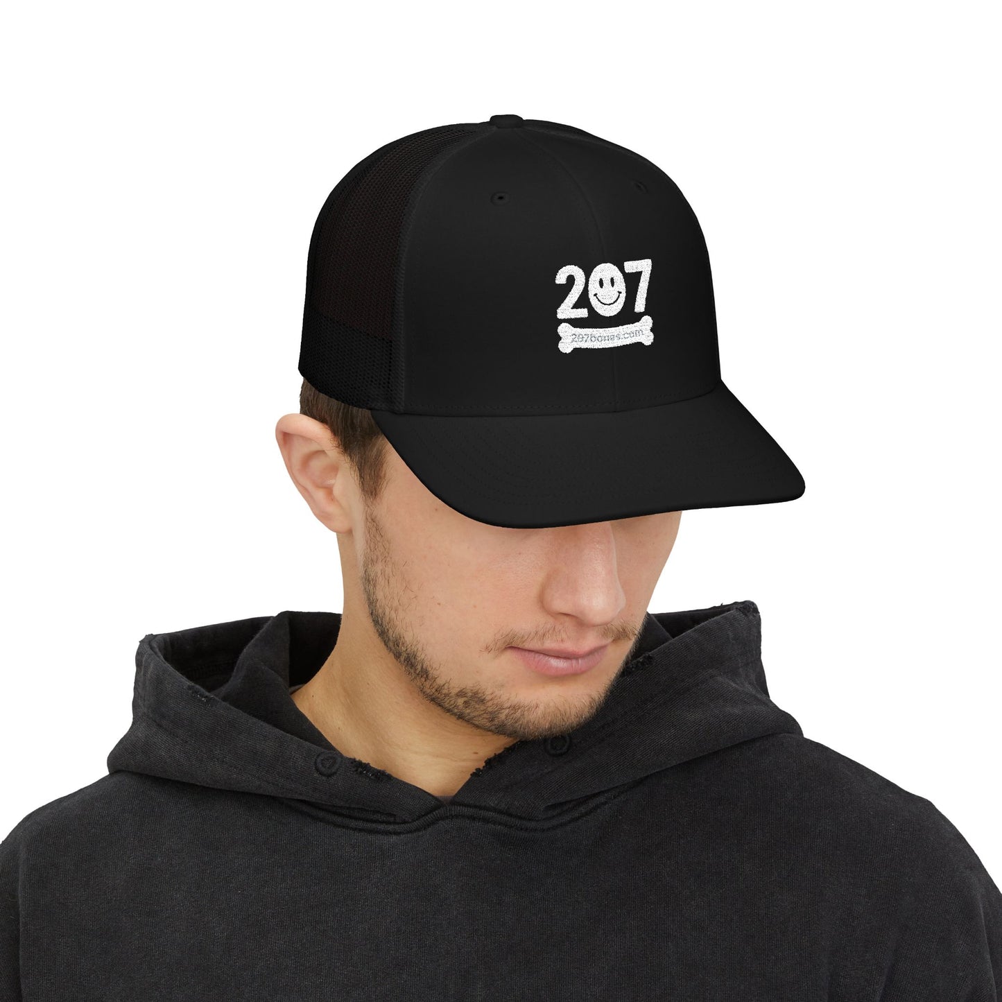 Stylish Embroidered Snapback Trucker Cap, Casual Summer Hat, Gift for Him/Her, Trendy Outdoor Headwear, Adjustable Sports Cap