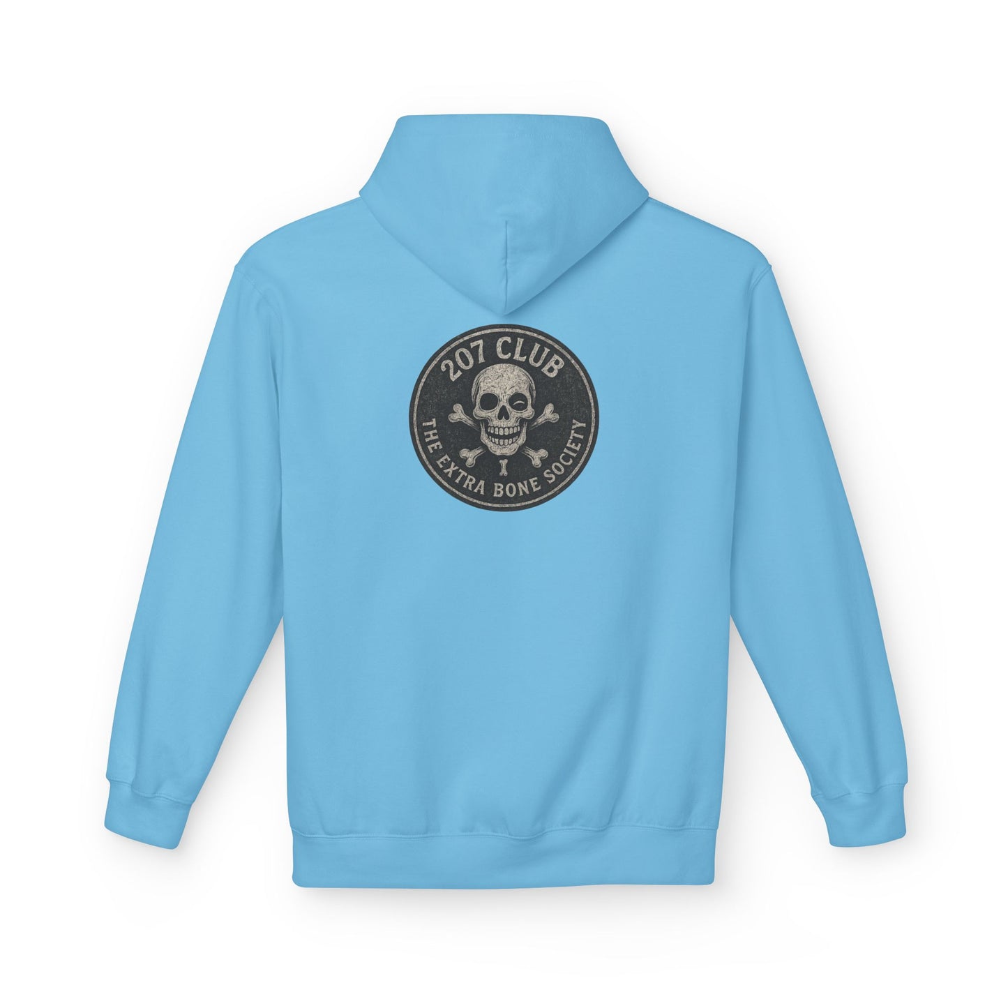 Kiss & Skull Graphic Fleece Hoodie - Trendy Unisex Sweatshirt for Casual Wear, Halloween, Party, Street Style, Gifts