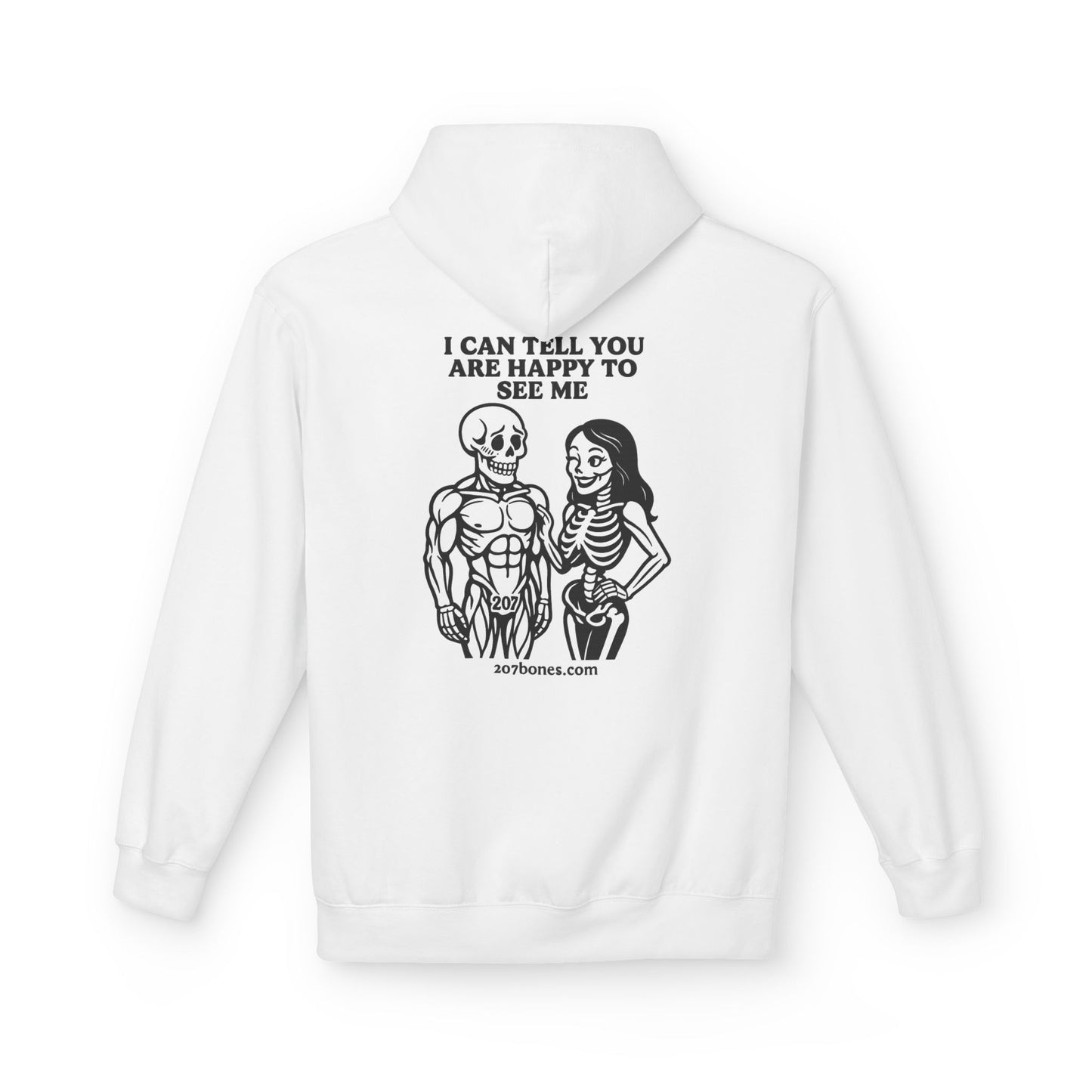 Skeleton Humor Hoodie, Unisex Funny Hoodie, Softstyle Fleece, Halloween Apparel, Gift for Him and Her, Comfortable Casual Wear