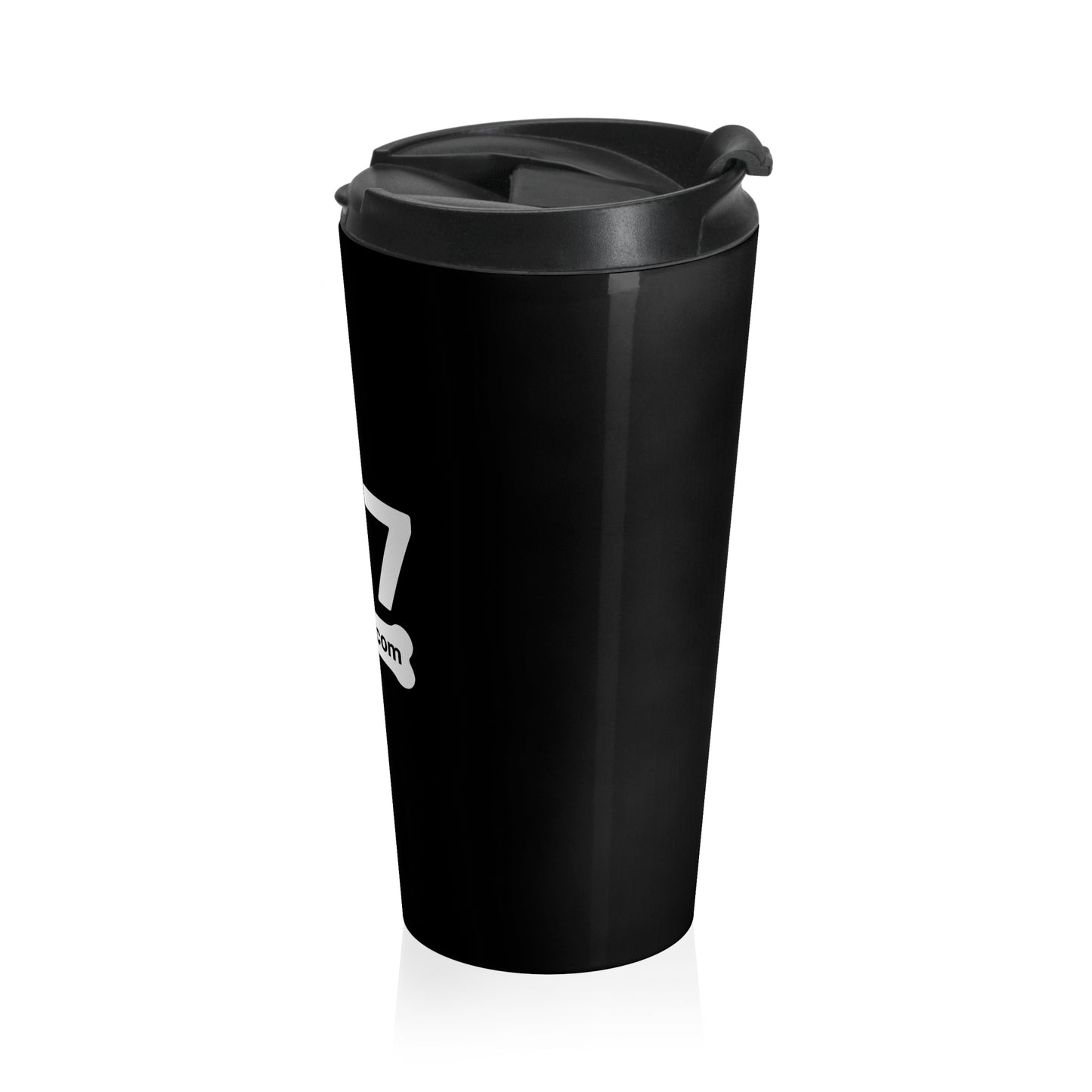 207 Bones Smile Black Stainless Steel Travel Mug