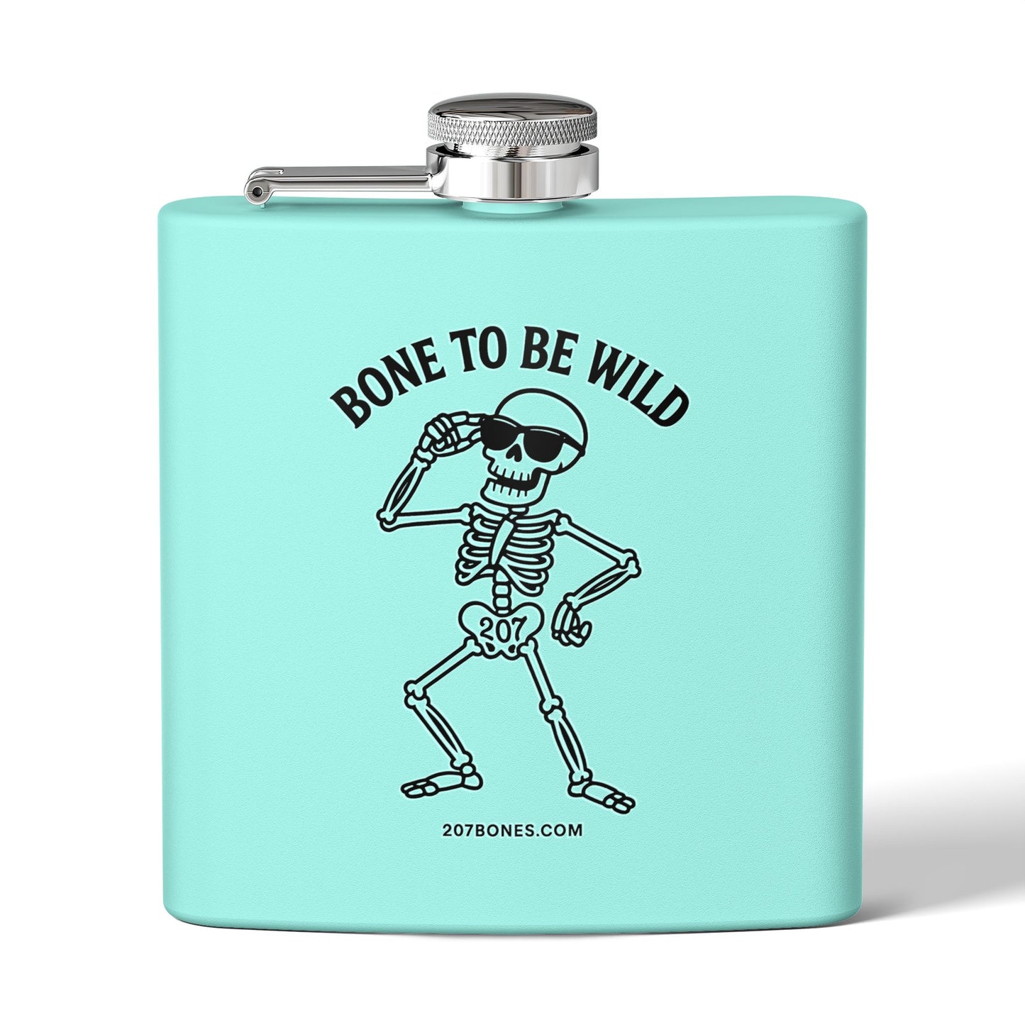 Stylish Skeleton Flask - Bone to Be Wild, Unique Gift for Parties, Camping, Weddings, or Just for Fun