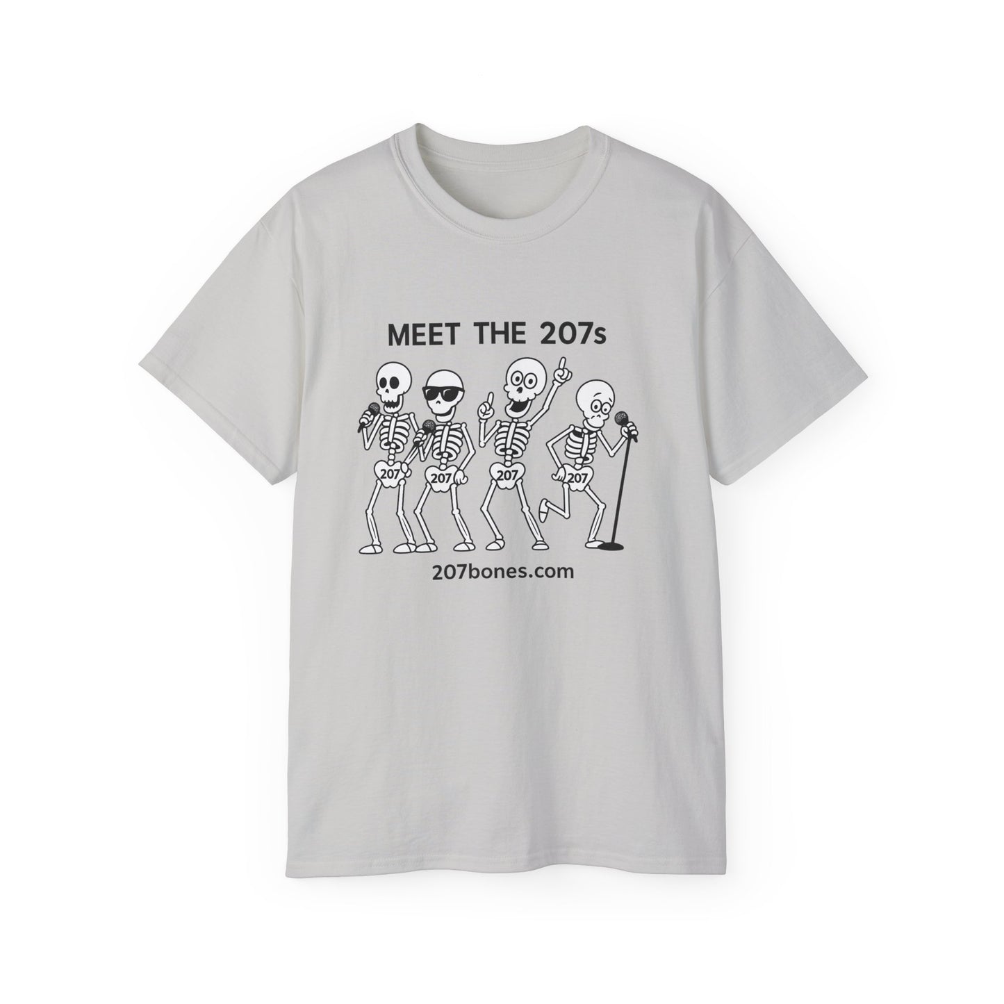 Meet the 207s Skeleton T-Shirt | Fun Halloween Tee, Unisex Cotton Shirt, Cute Skeleton Gift, Casual Outfit, Party Wear