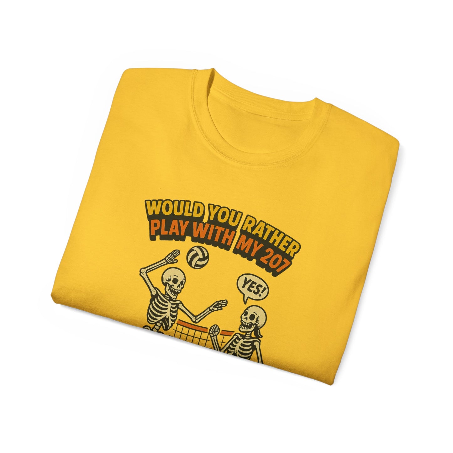 Humorous Skeleton Graphic Tee, Halloween Shirt, Unisex Tee, Playful T-Shirt, Gift for Gamers, Casual Wear