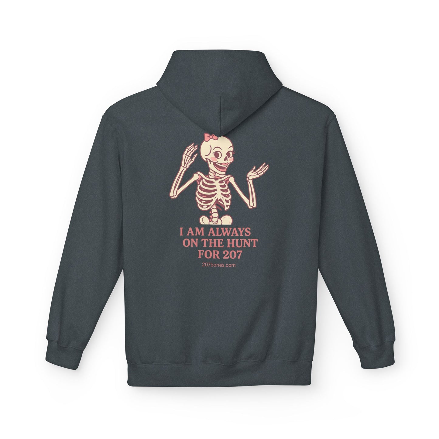 Cute Skeleton Hoodie, Unisex Fleece, Funny Halloween Gear, Gift for Spooky Season, Year-Round Comfort Wear, Trendy Layering