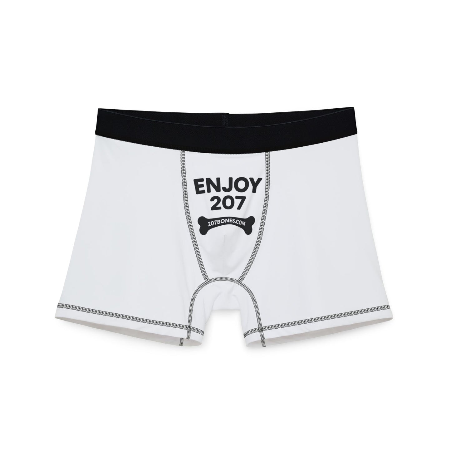 Men's Boxers with 'Enjoy 207' Design | Comfy Underwear, Gift for Him, Unique Men's Loungewear, Everyday Comfort