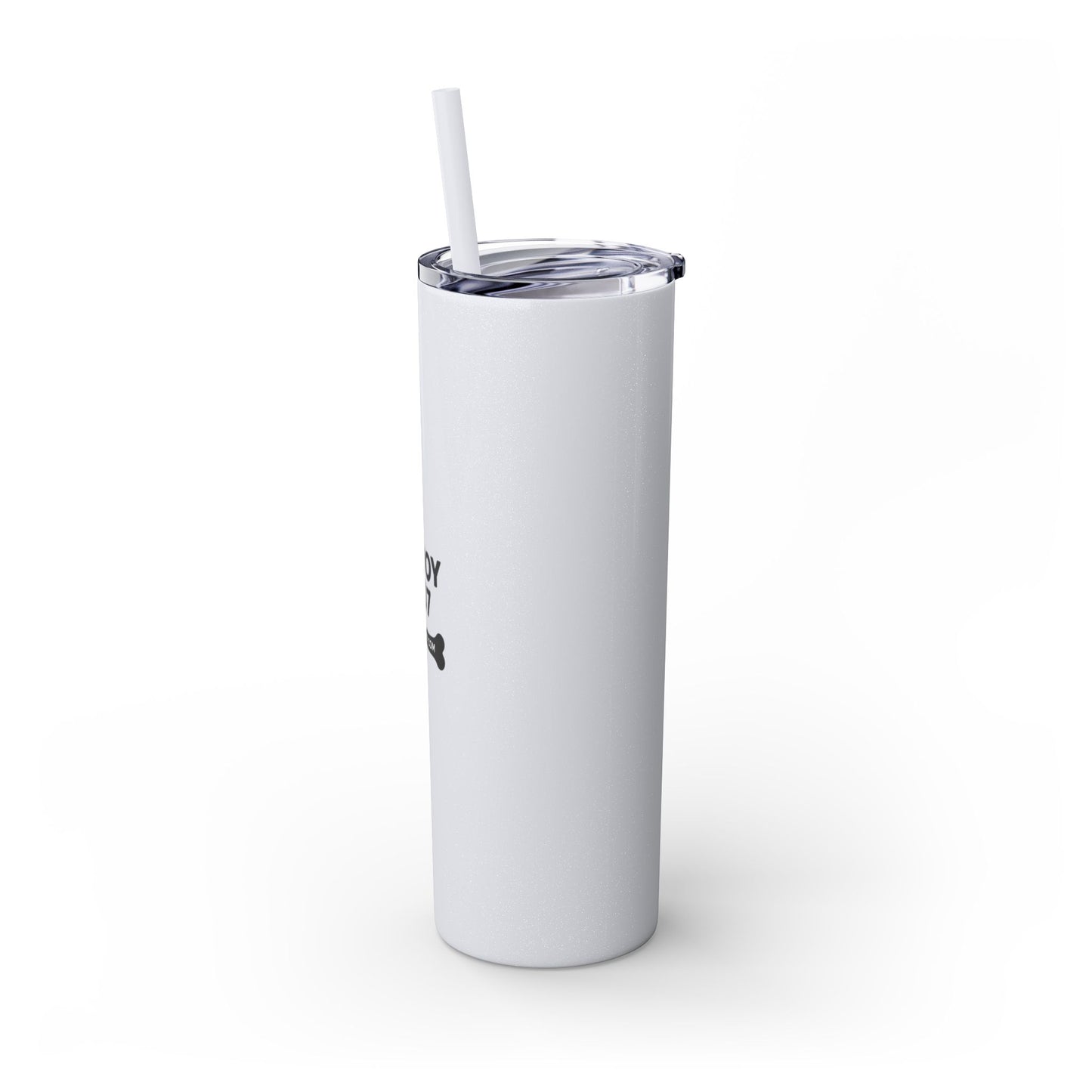 Personalized Skinny Tumbler with Straw, Perfect for Dog Lovers, Enjoy 207, Travel Mug, Gift Idea, Customized Drinkware