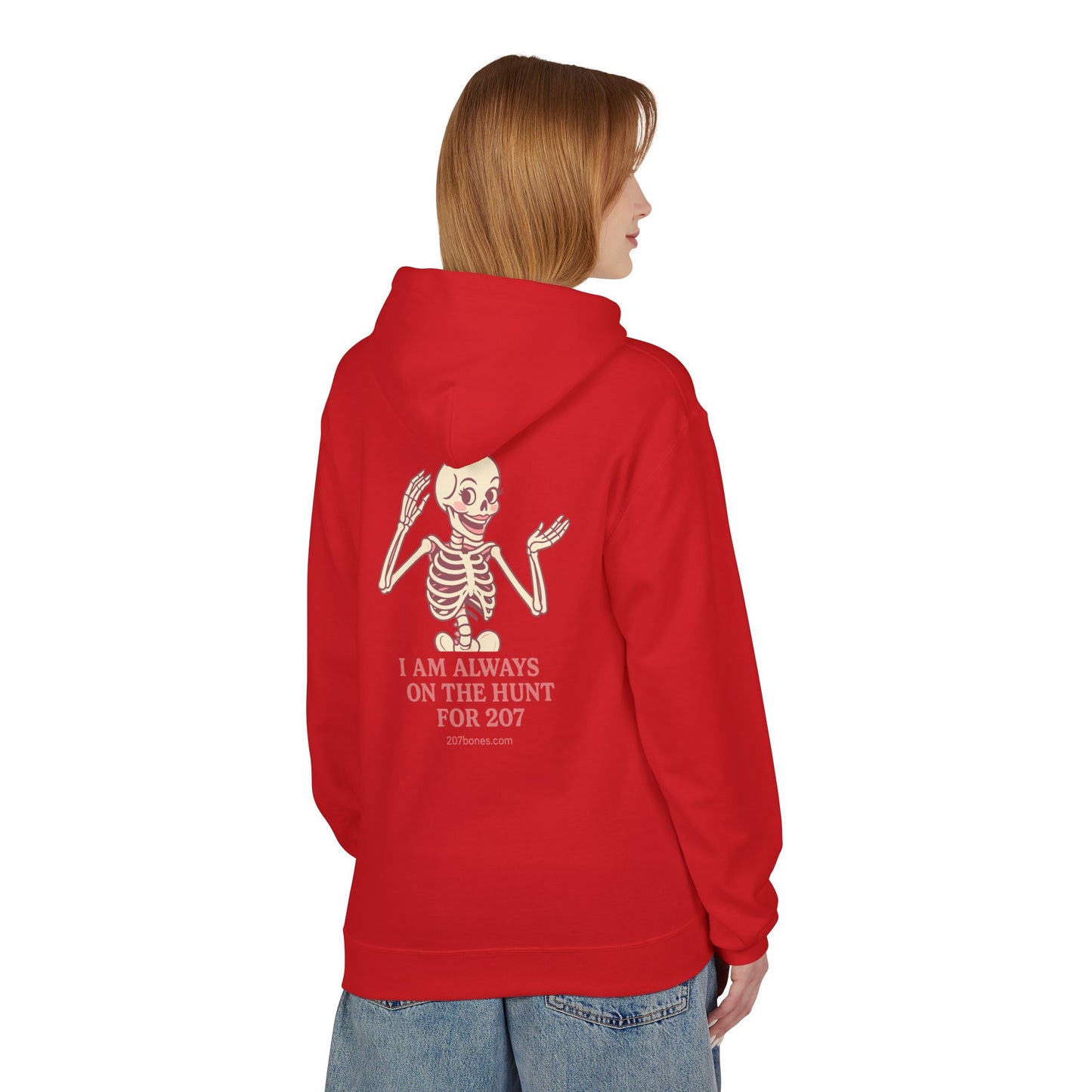 Cute Skeleton Hoodie, Unisex Fleece, Funny Halloween Gear, Gift for Spooky Season, Year-Round Comfort Wear, Trendy Layering