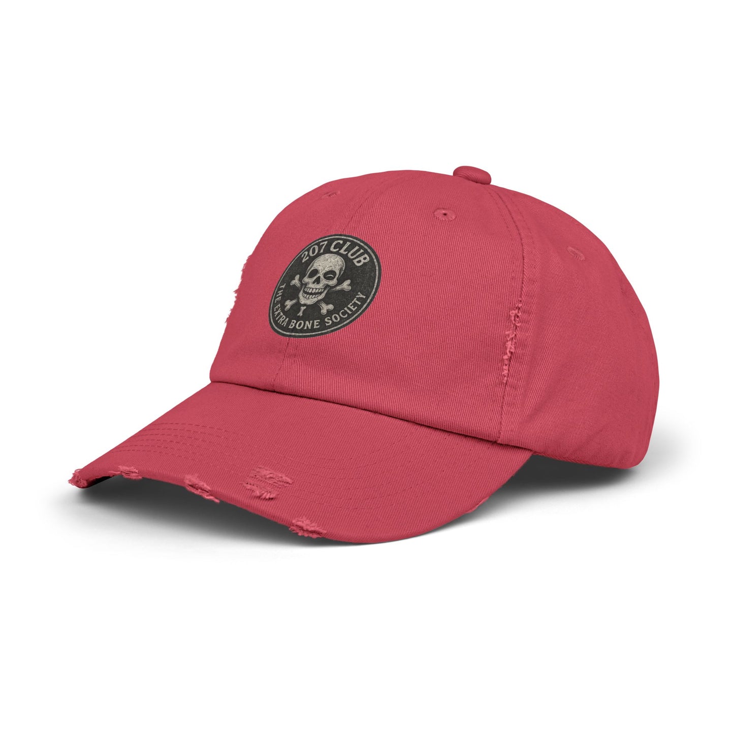 Distressed Skull Cap - Vintage Style Unisex Hat, Casual Everyday Wear, Perfect for Outdoor Adventures