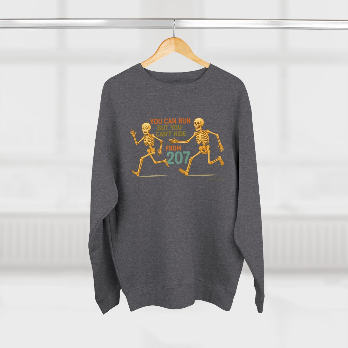Funny Skeleton Sweatshirt, Halloween Apparel, Unisex Crewneck, Gift for Fans, Humor Clothing, Spooky Season Gear