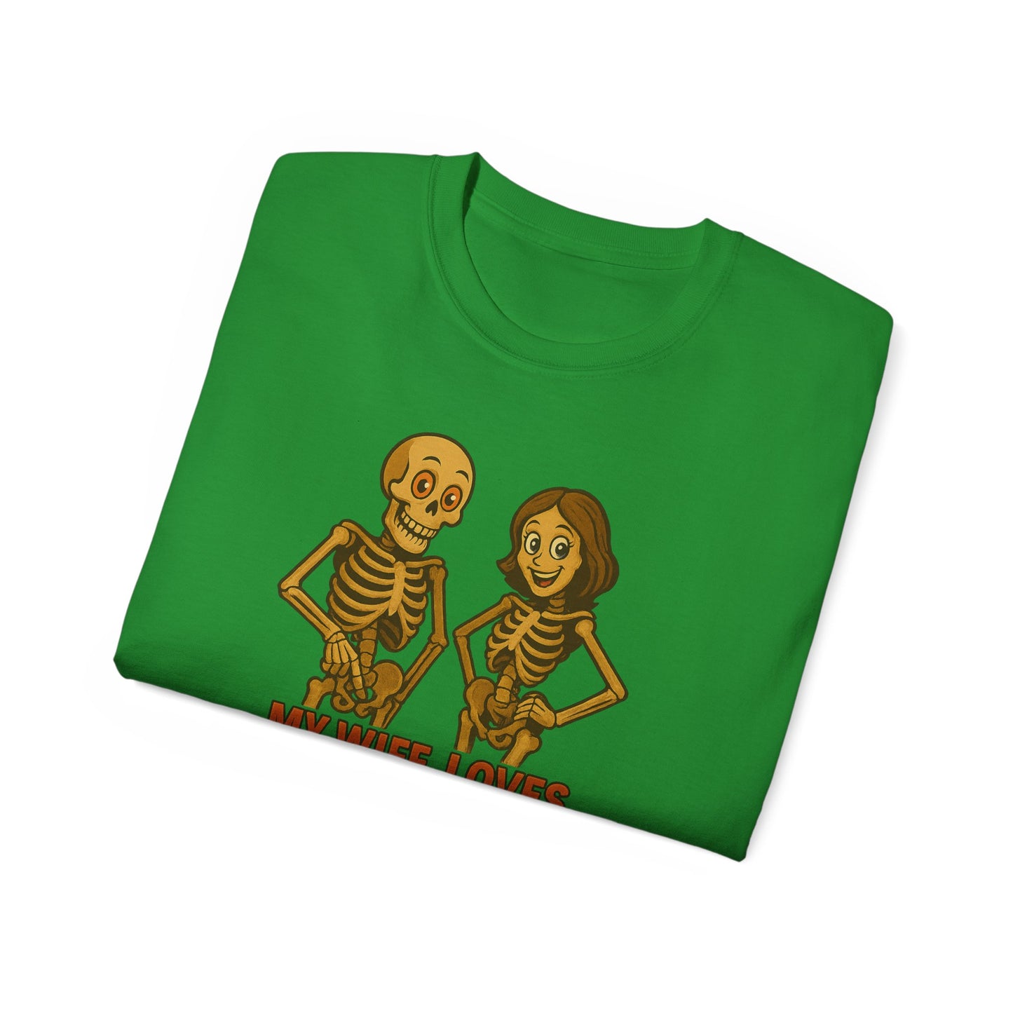 Skeleton Couple Tee, Funny Halloween Shirt, Gift for Couples, Spooky T-Shirt, Unisex Graphic Tee, Bone Humor Top