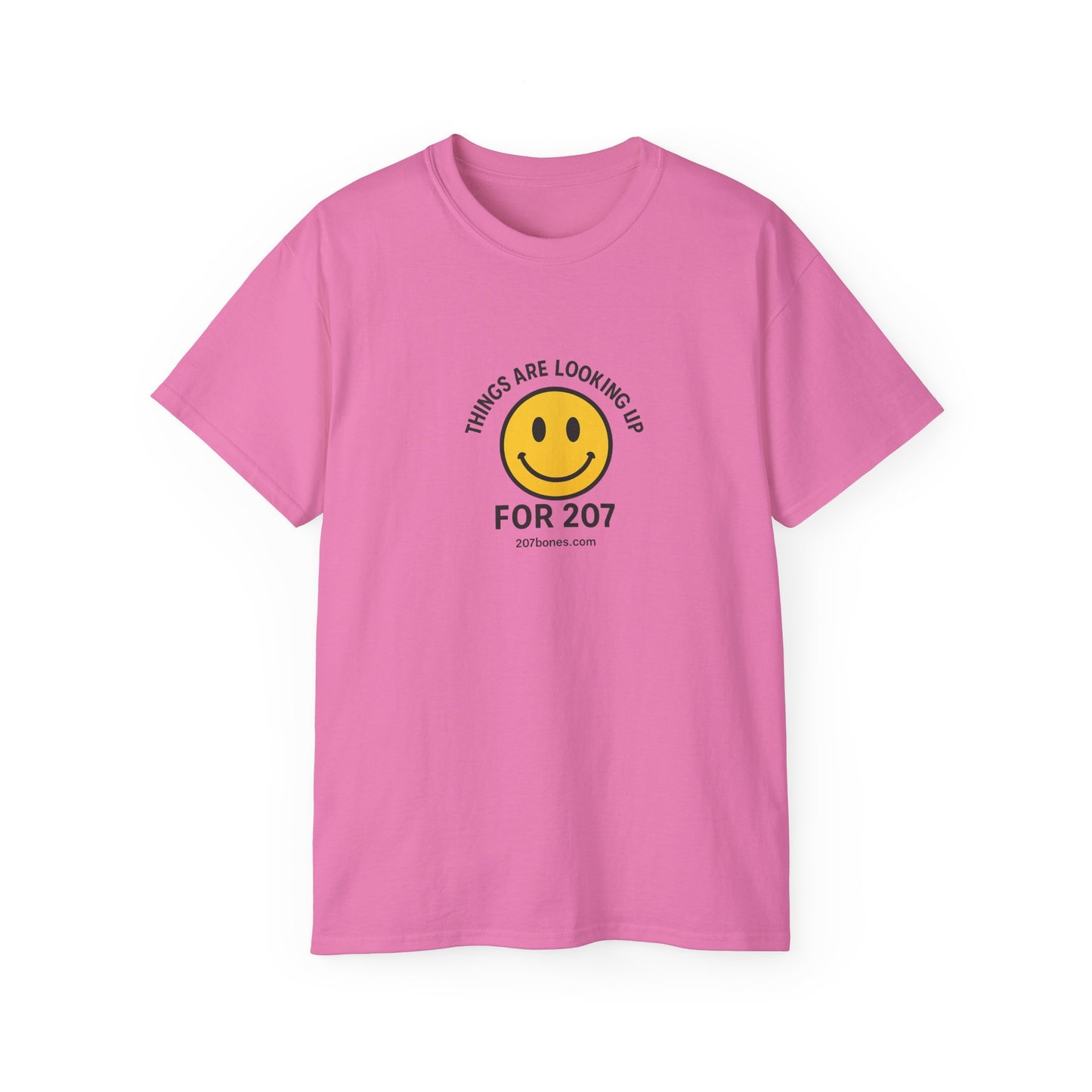 Smiley Message Tee - Unisex Ultra Cotton Shirt | Positive Vibes Apparel, Gift for Friends, Casual Outfit, Everyday Wear, Birthday Present