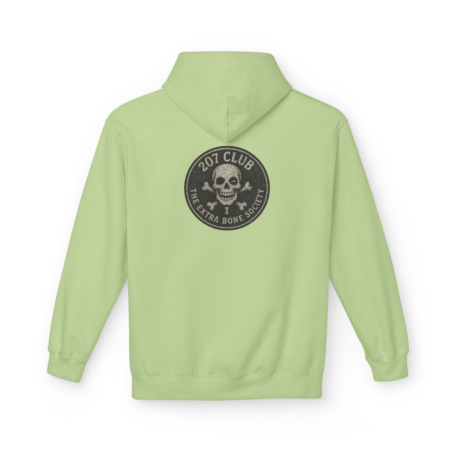 Kiss & Skull Graphic Fleece Hoodie - Trendy Unisex Sweatshirt for Casual Wear, Halloween, Party, Street Style, Gifts