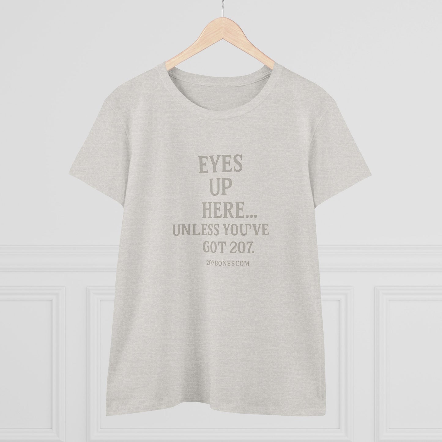 Funny Women's Cotton Tee - 'Eyes Up Here' - Casual Shirt, Gift for Friends, Birthday, Humor, Everyday Wear, Conversation Starter