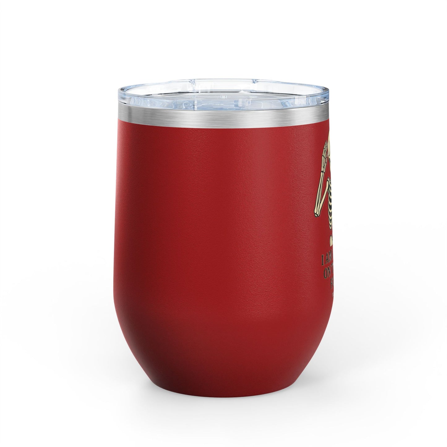 Charming Skeleton Wine Tumbler, Fun Gifts for Halloween, Unique Party Favor, Sip-Friendly, Durable Drinkware, Perfect for Wine Lovers
