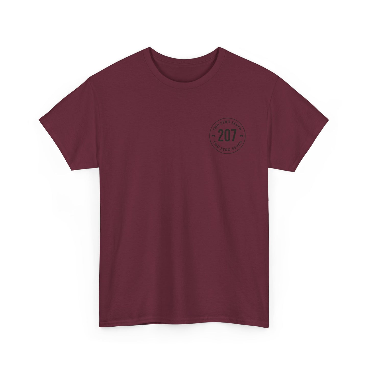 Unisex Heavy Cotton Tee - Bone of the Free, Home of the 207, American Spirit T-Shirt, Patriotic Tee, Casual Wear, Gift for Veterans