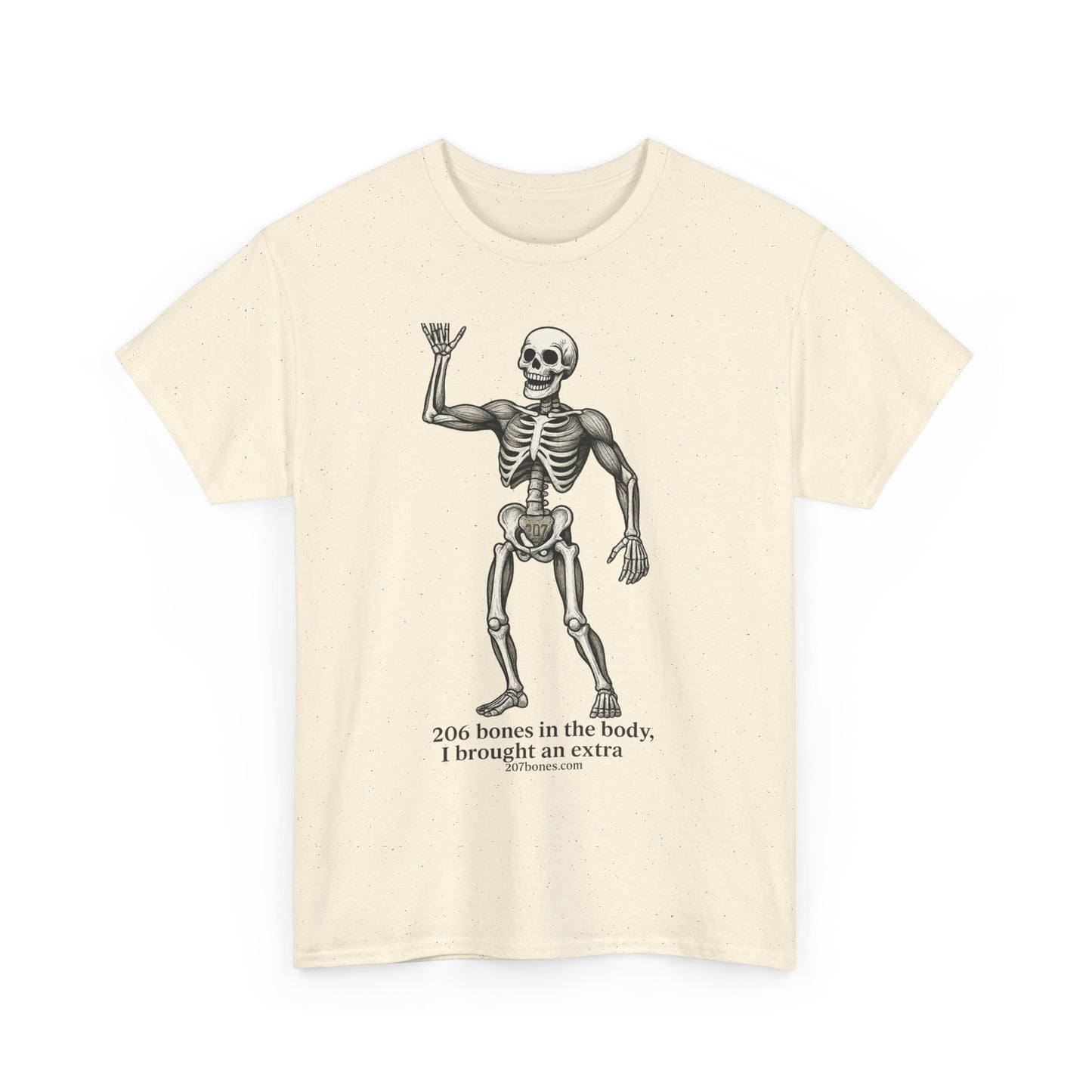 Funny Skeleton Tee for Halloween, Unisex Heavy Cotton Tee, Humor T-Shirt, Perfect for Parties and Costumes, Quotes Shirt, Gift Idea