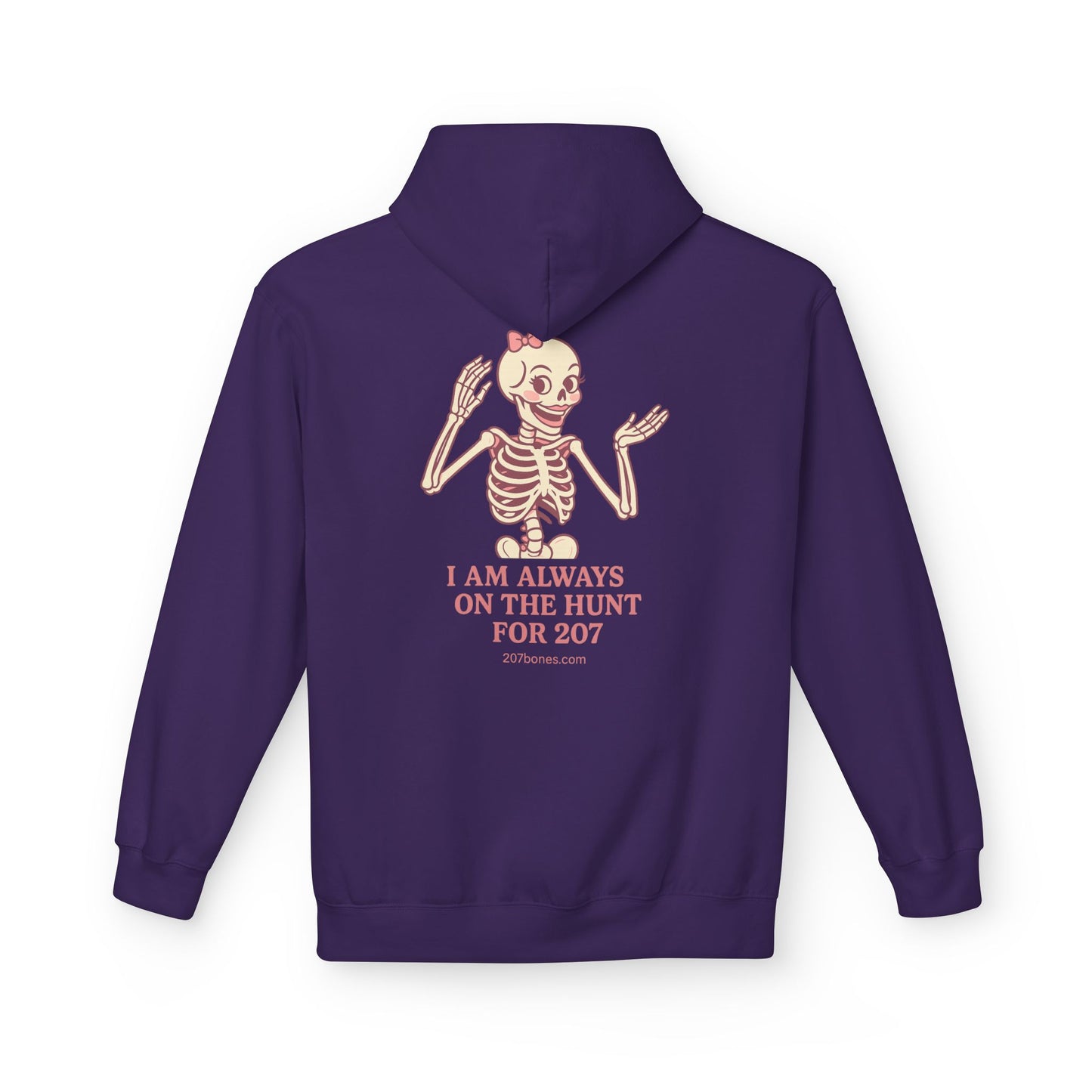 Cute Skeleton Hoodie, Unisex Fleece, Funny Halloween Gear, Gift for Spooky Season, Year-Round Comfort Wear, Trendy Layering
