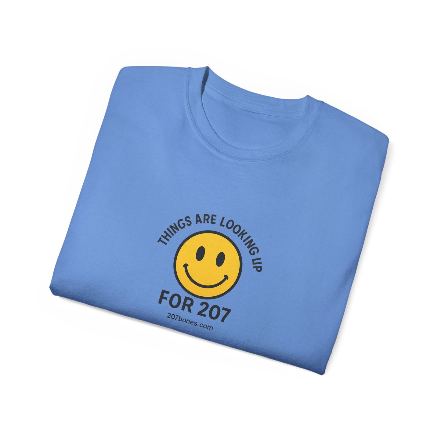 Smiley Message Tee - Unisex Ultra Cotton Shirt | Positive Vibes Apparel, Gift for Friends, Casual Outfit, Everyday Wear, Birthday Present