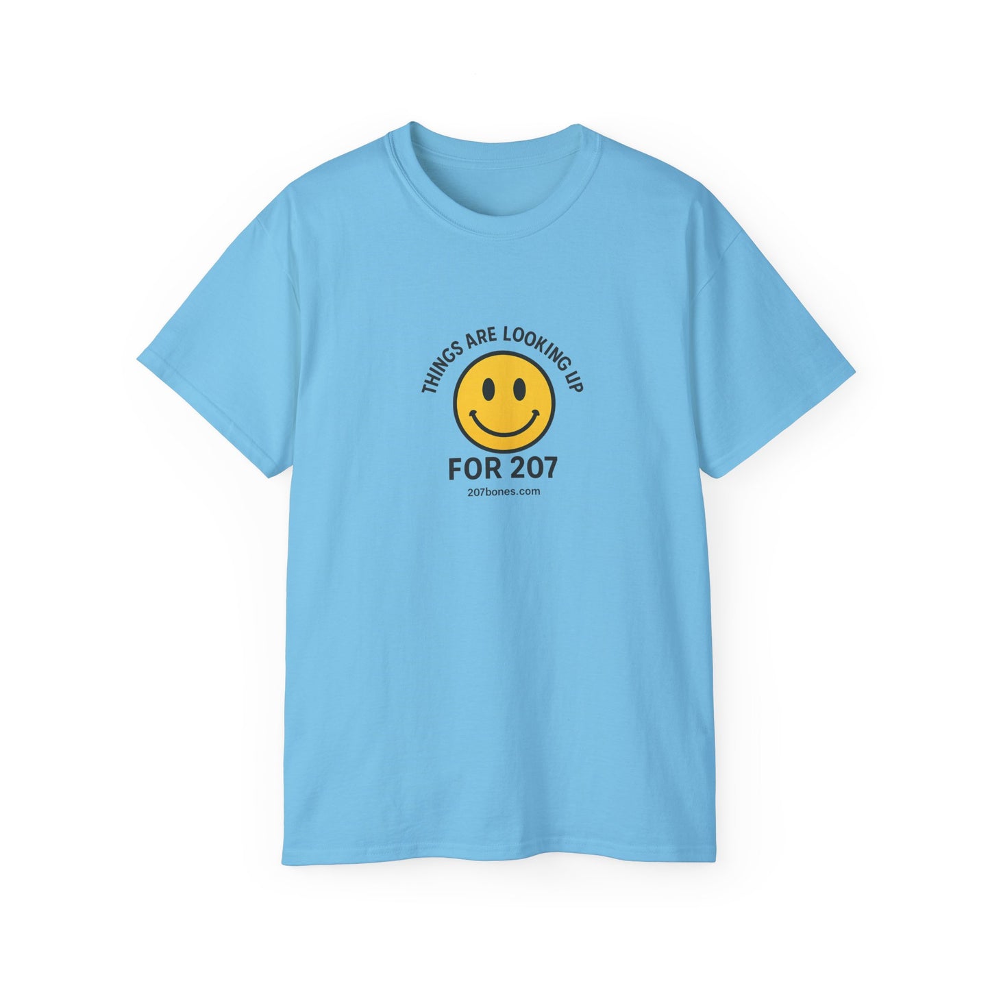 Smiley Message Tee - Unisex Ultra Cotton Shirt | Positive Vibes Apparel, Gift for Friends, Casual Outfit, Everyday Wear, Birthday Present