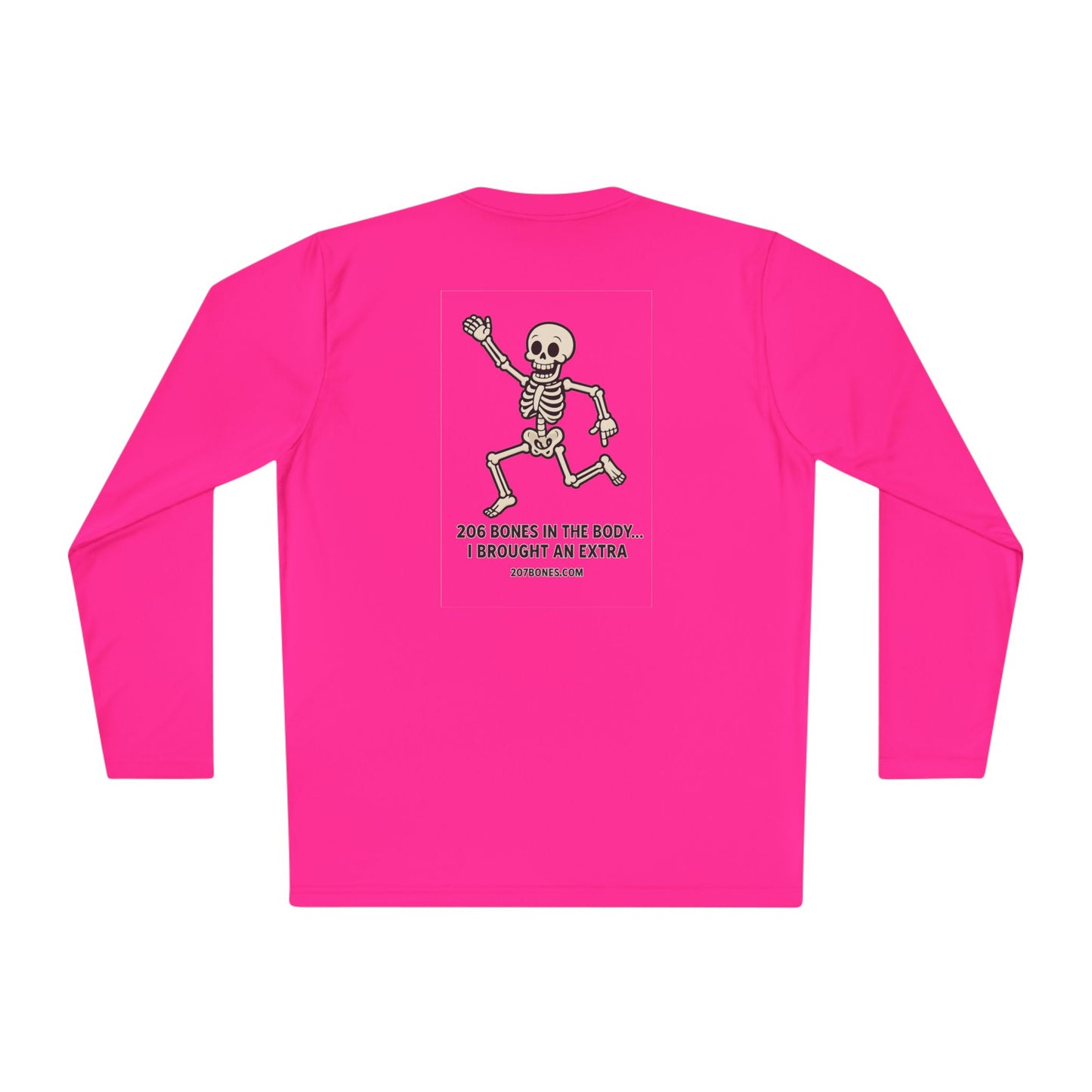 Skeleton Graphic Long Sleeve Tee, Fun Casual Shirt, Unique Gift for Halloween, Unisex Apparel, Jokes and Humor Tee