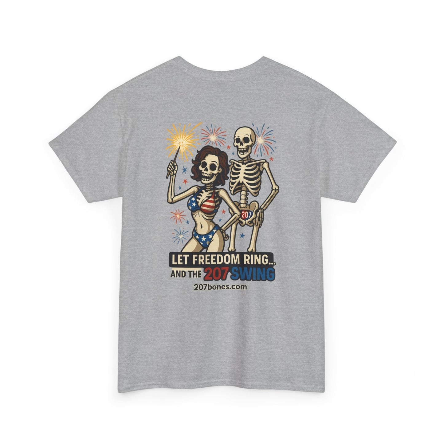 Patriotic Skull Tee, Unisex Cotton Shirt, Funny 4th of July Gift, Unique Graphic T-Shirt, Casual Summerwear