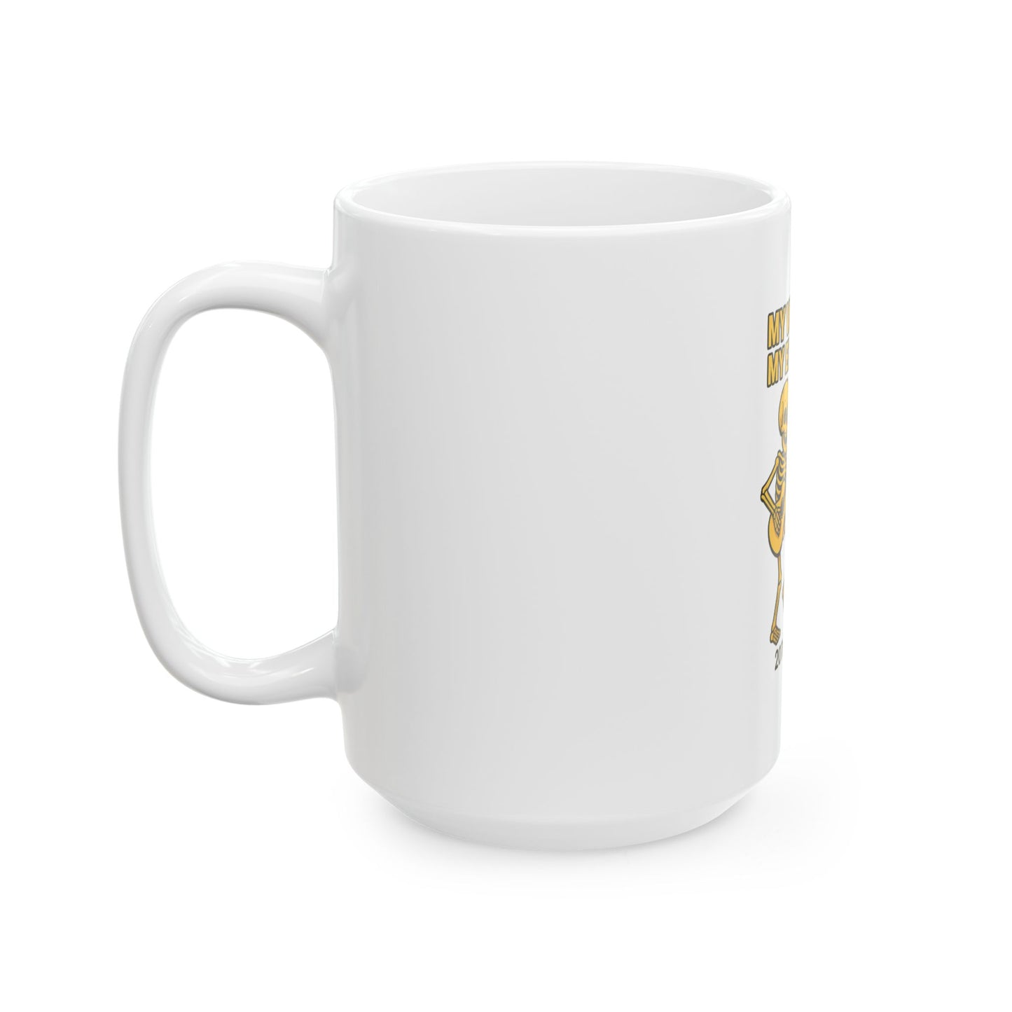 Whimsical Skeleton Mug - Perfect Gift for Halloween, Fun Coffee Cup, Unique Bone Humor, Great for Parties, Collectibles