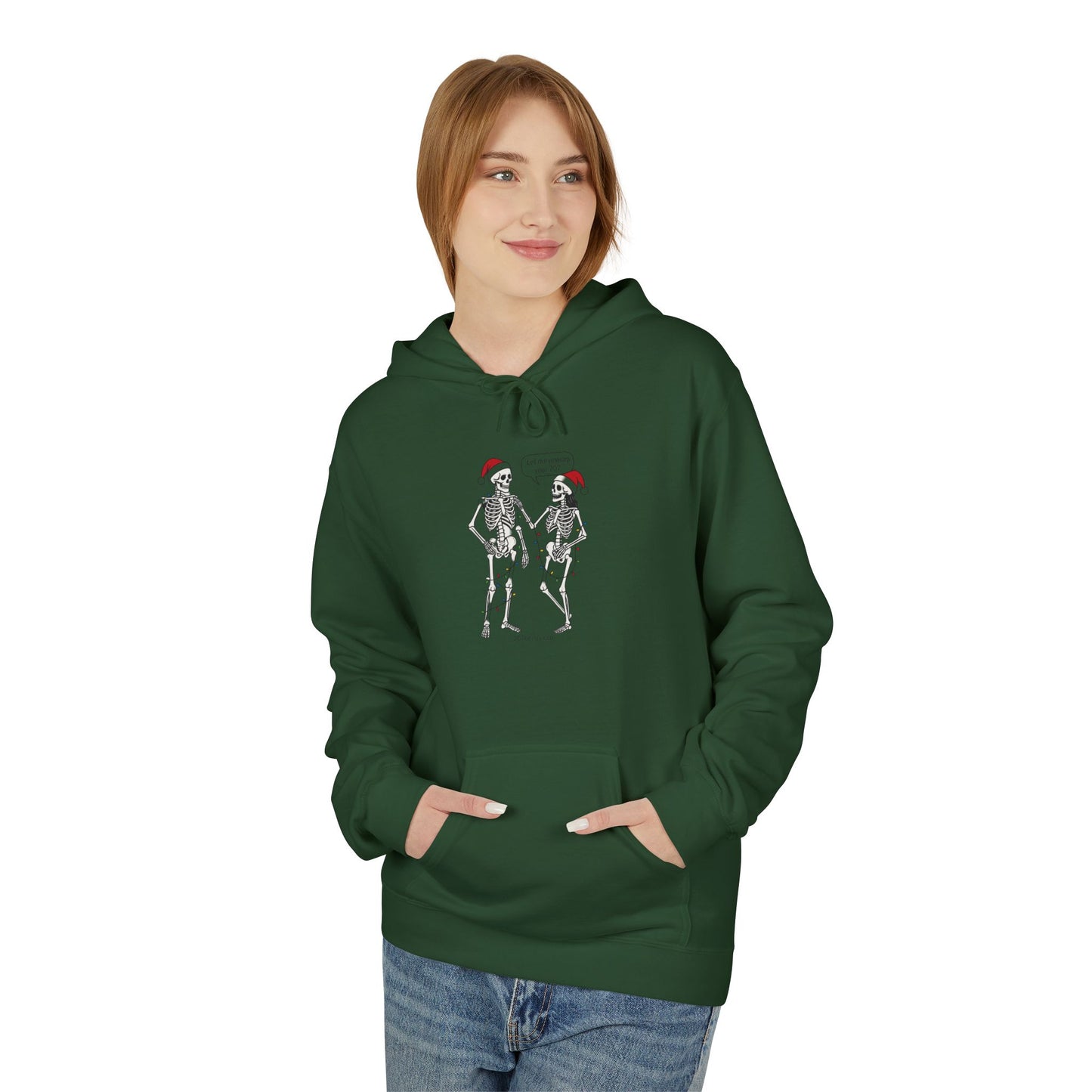 Festive Graphic Hoodie, Christmas Gift, Holiday Apparel, Cozy Winter Wear