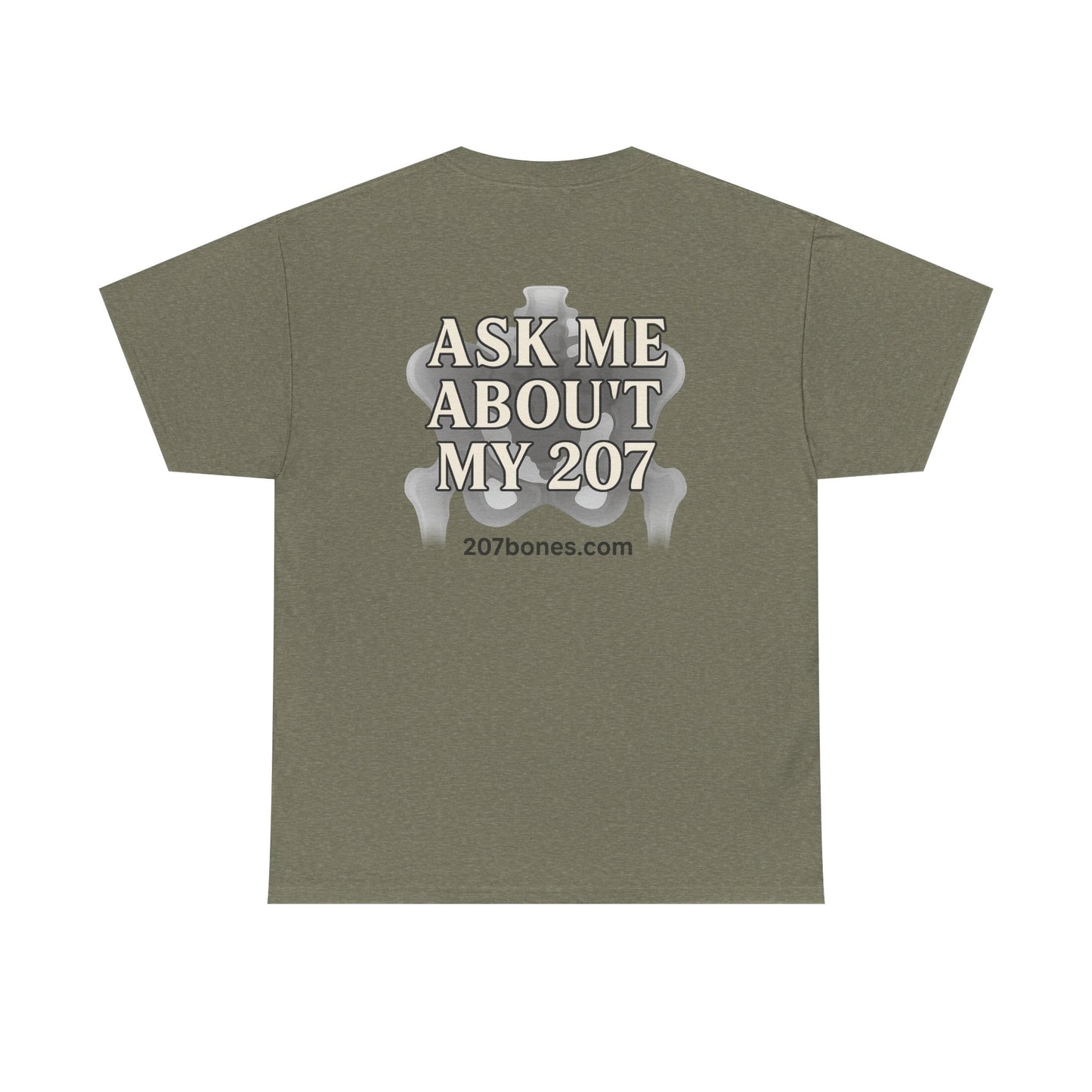 Unisex Heavy Cotton Tee - Casual Wear, Ask Me About My 207 T-Shirt, Perfect for Gift, Everyday Style, Great for Events and Gatherings