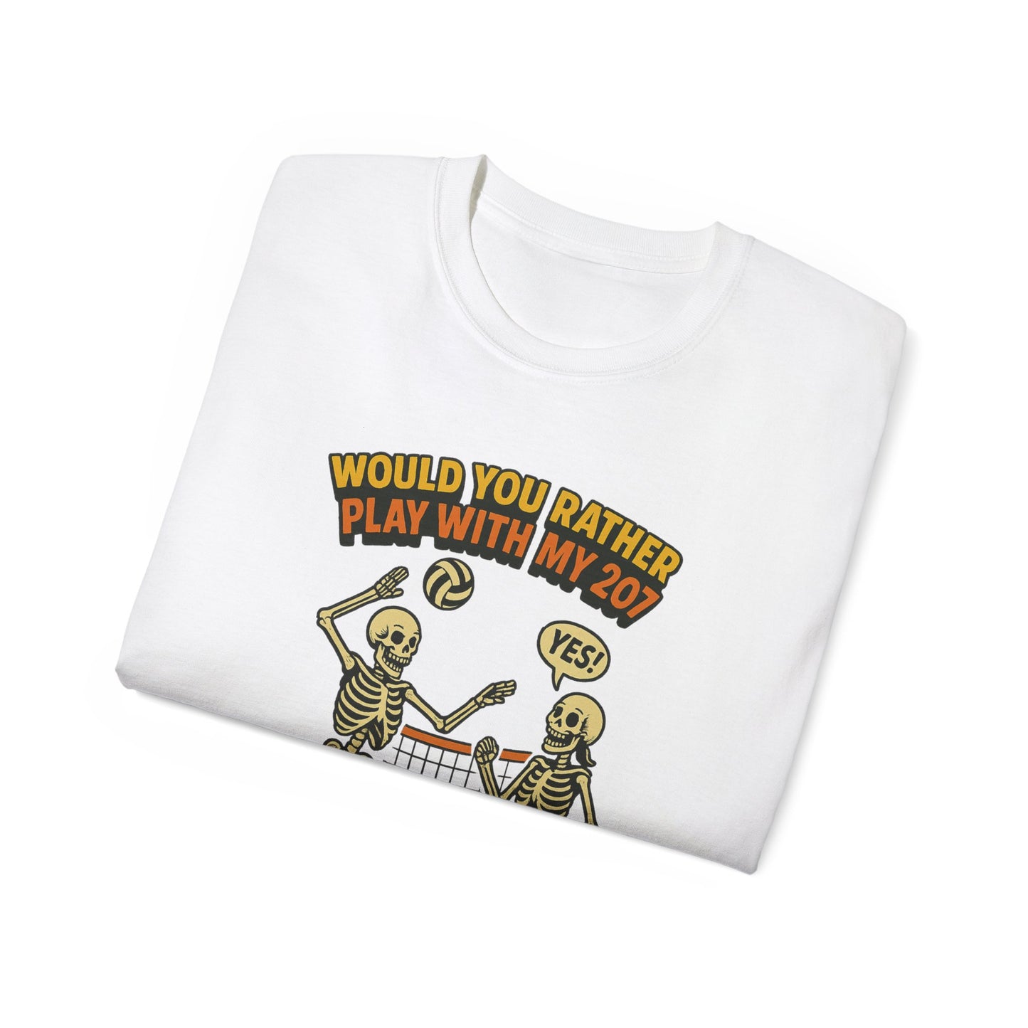 Humorous Skeleton Graphic Tee, Halloween Shirt, Unisex Tee, Playful T-Shirt, Gift for Gamers, Casual Wear