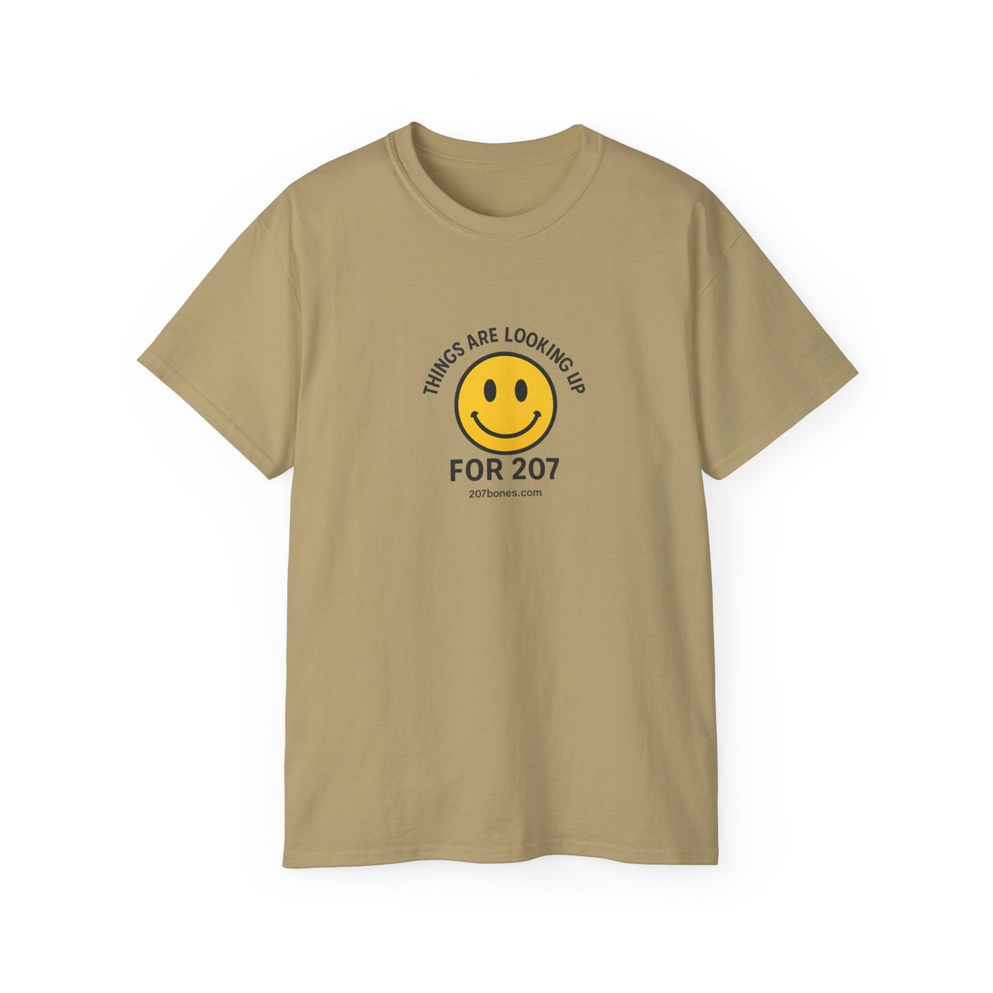 Smiley Message Tee - Unisex Ultra Cotton Shirt | Positive Vibes Apparel, Gift for Friends, Casual Outfit, Everyday Wear, Birthday Present