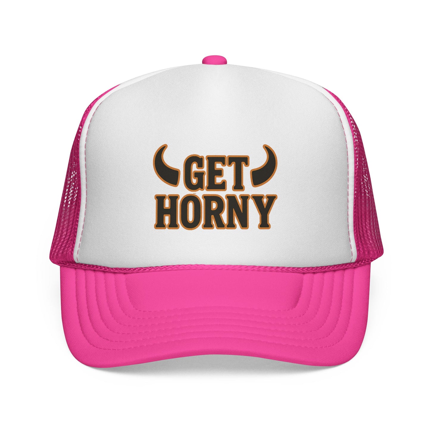 Playful Trucker Cap - "Get Horny" Design, Birthday, Humor Cap